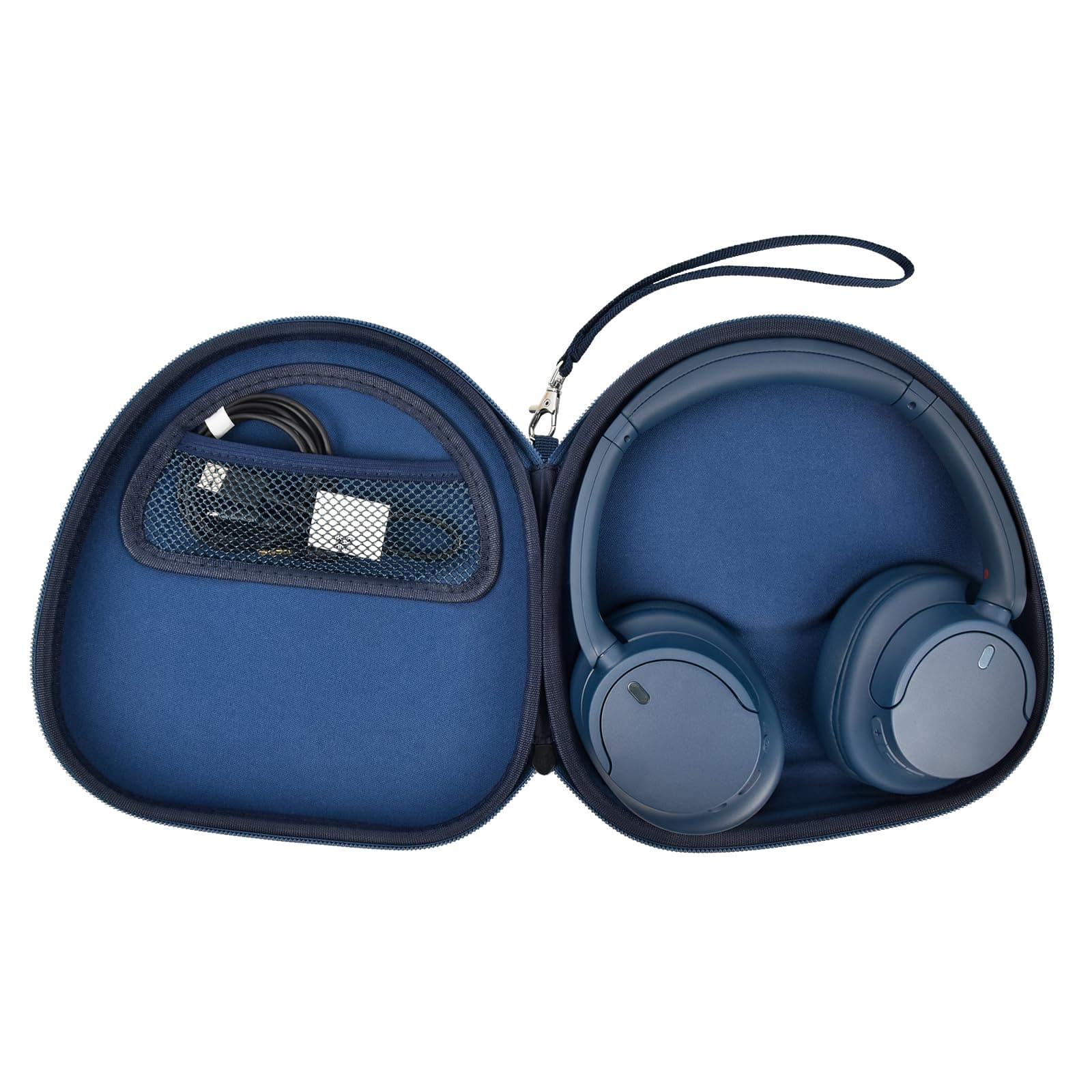 PAIYULE Headphone Case for Sony WH-CH720N WH-CH520 WH-1000XM4 for Soundcore Q20i Q20 Q30 for JBL Tune 720BT 510BT Noise Canceling Headphones, Wireless Headset Travel Bag (Box Only)(Blue)