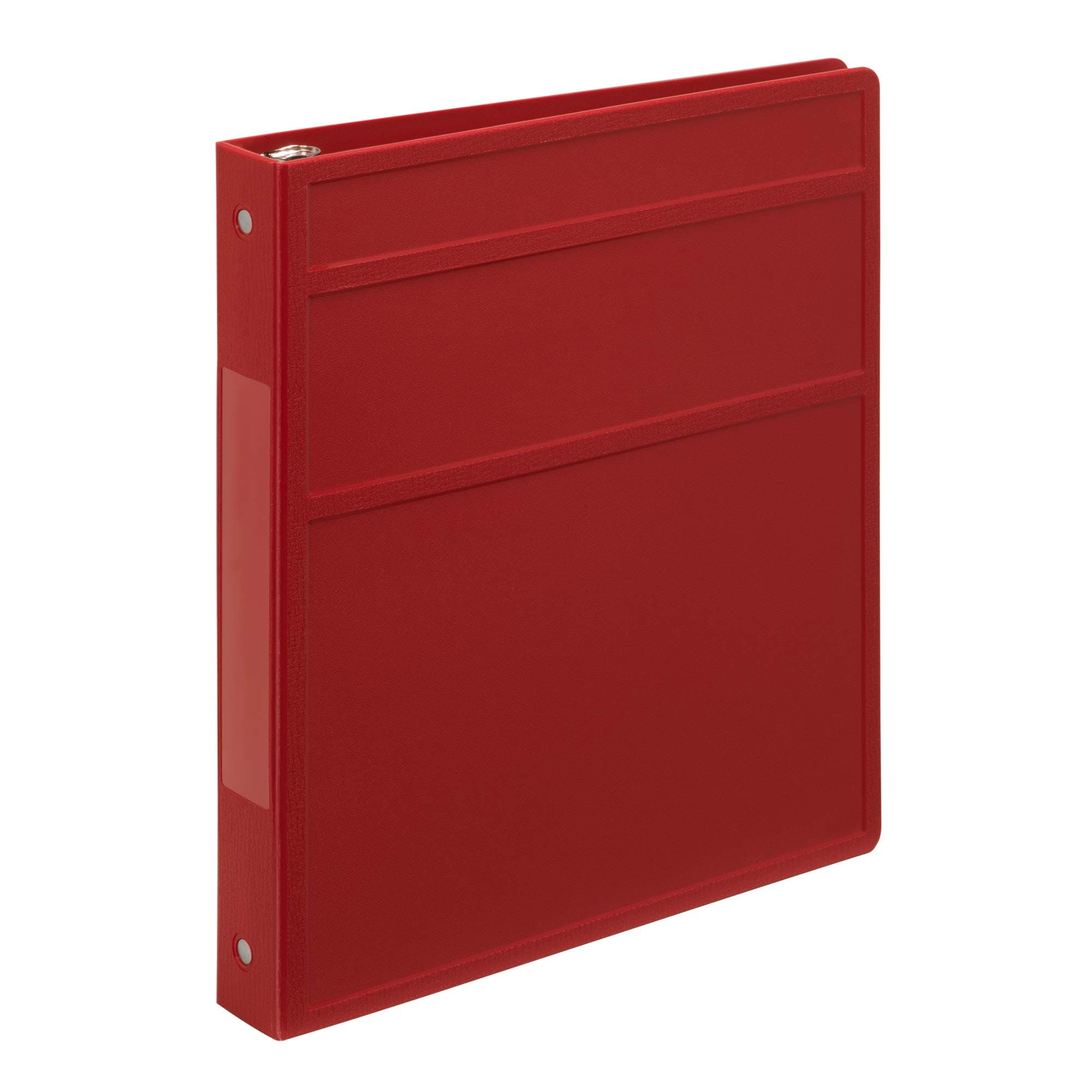 Carstens 1- Inch Heavy Duty 3-Ring Binder - Side Opening, Brick Red