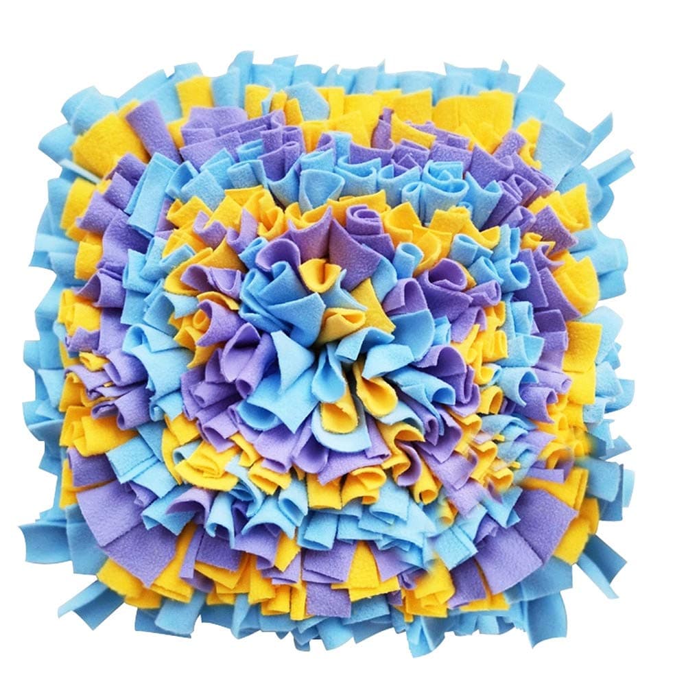 Pet Dog Snuffle Mat Training Feeding Mat Nosework for Dogs Activity Fun Play Mat for Relieve Stress Restlessness 19"x 19"