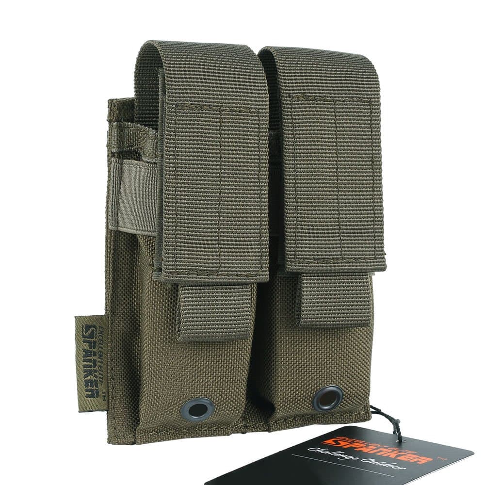 Molle Single/Double Pistol Mag Pouch Tactical Magazine Pouch Tool Organizer Holder