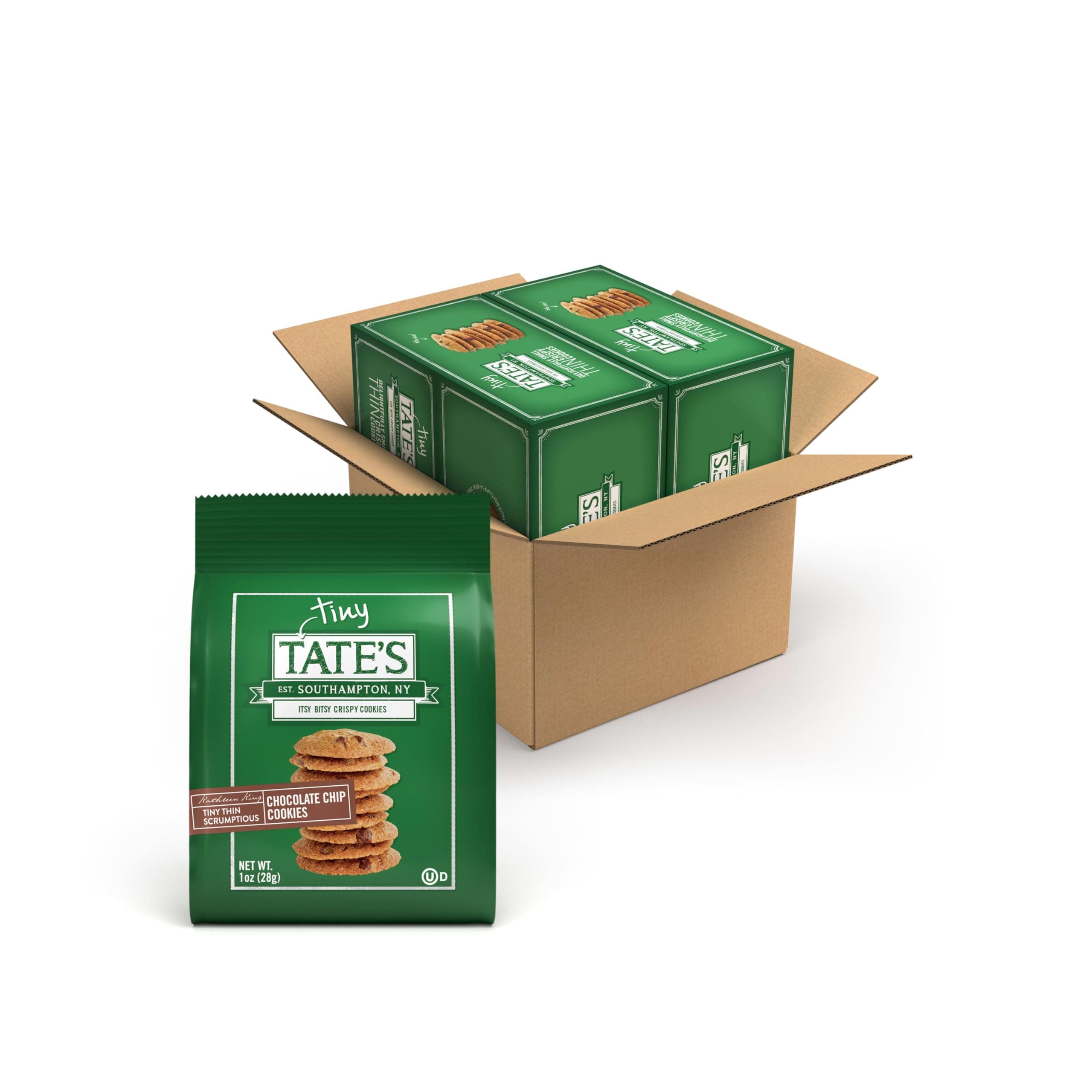 Tate's Bake Shop Tiny Chocolate Chip Cookies, 24 - 1 oz Bags