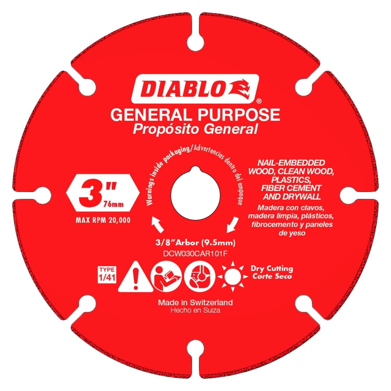 Diablo Freud DB 3 Carbide Wheel MT Cutting