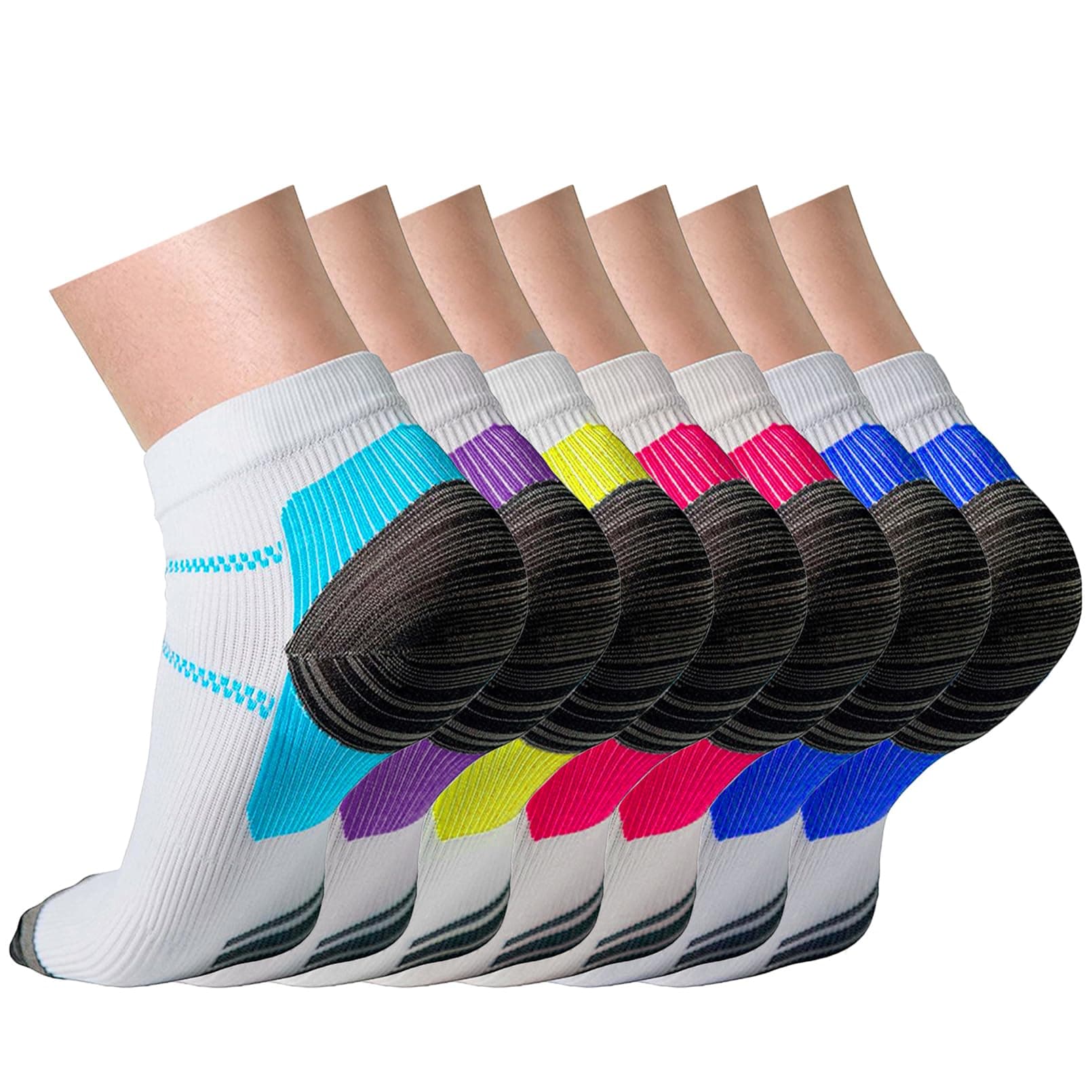 CHARMKING Compression Socks for Women & Men Circulation 15-20 mmHg is Best for Athletic Running Cycling Nurse Daily Wear