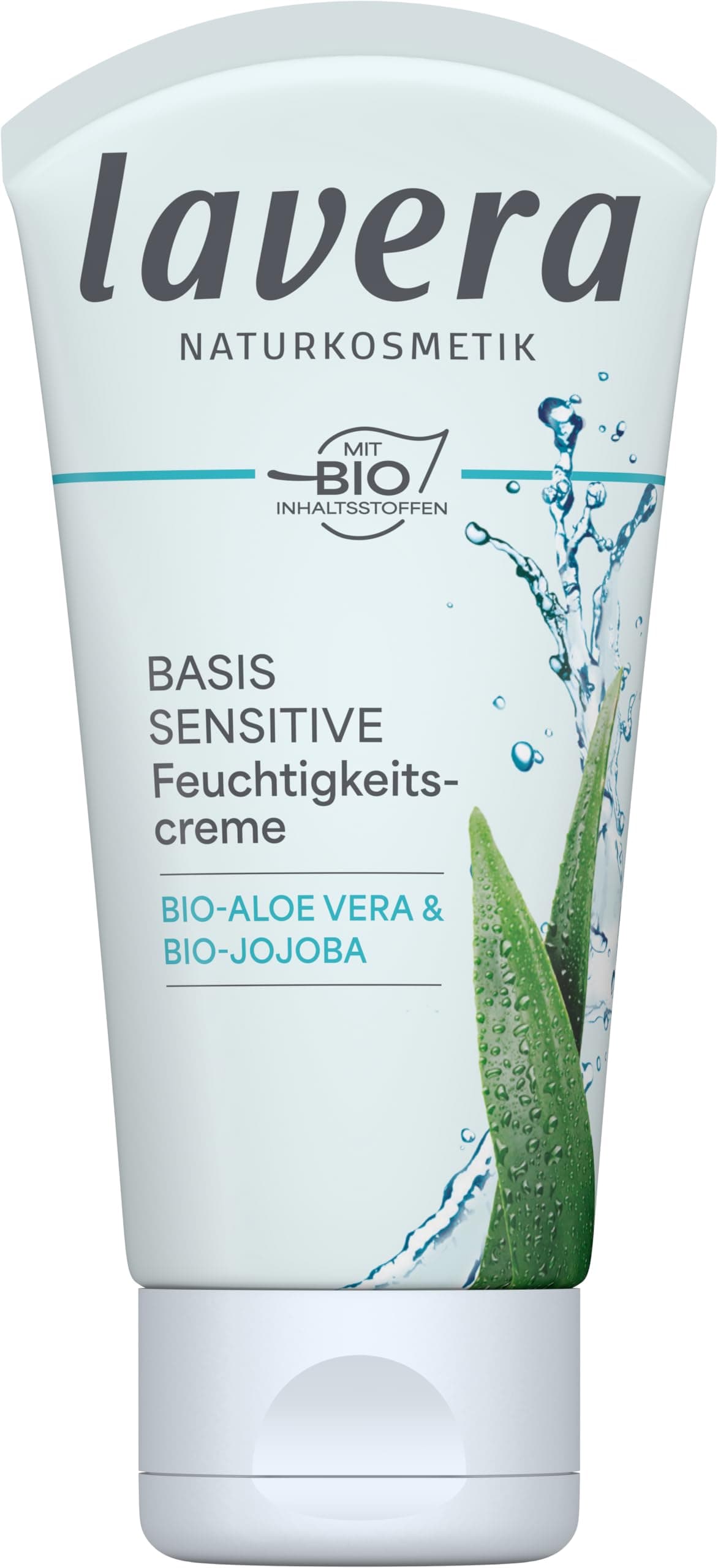 Basis Sensitive Moisturizing Cream – Organic & Vegan Face Moisturizer with Aloe Vera & Shea Butter - Natural Skin Care for All Skin Types - 1.69 Fl Oz