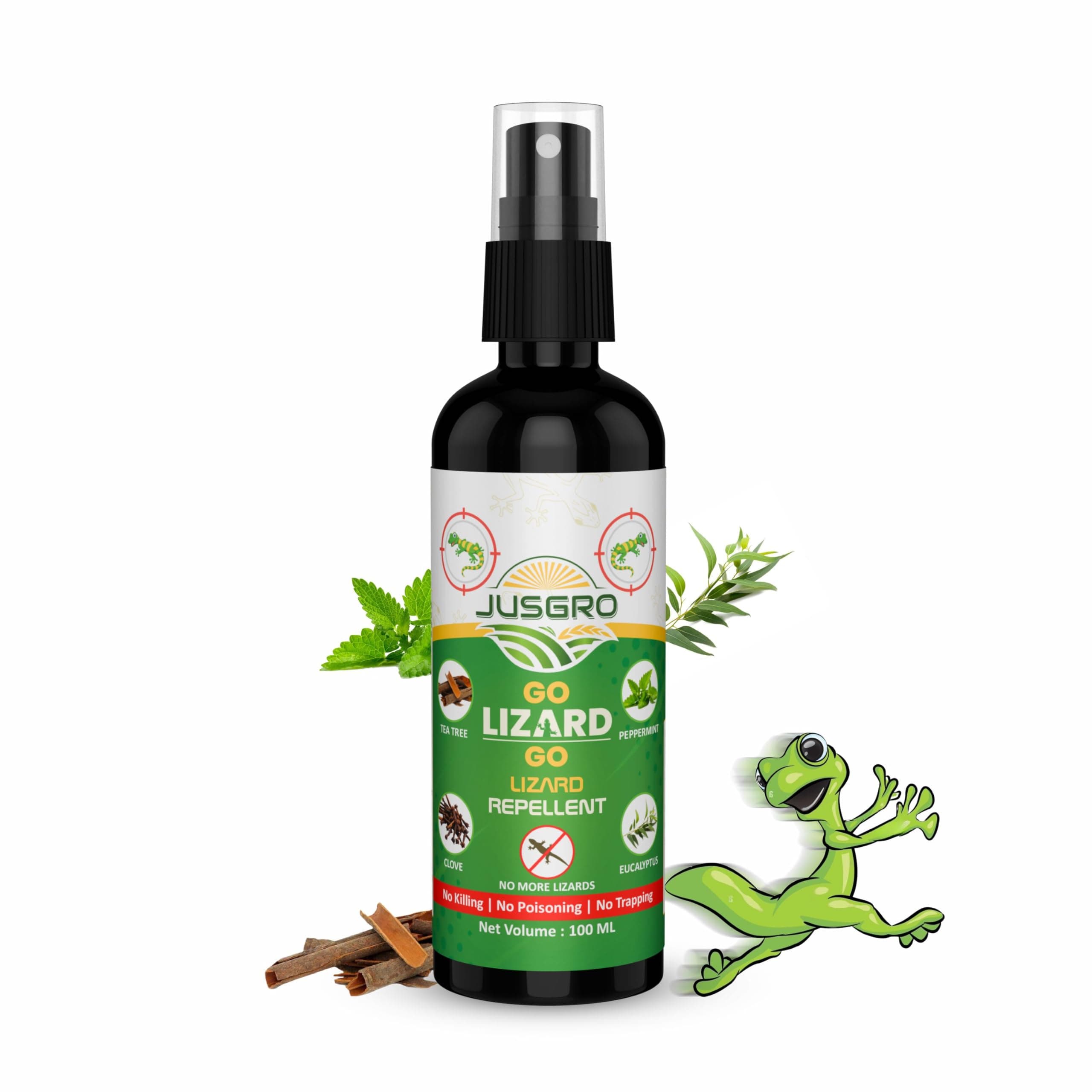 Lizard Repellent For Home | Long-lasting Protection From Lizards | 100% Natural & Non-toxic Anti Lizard Spray | Pleasant Fragrance | Safe For Kids & Adults (100 ML)