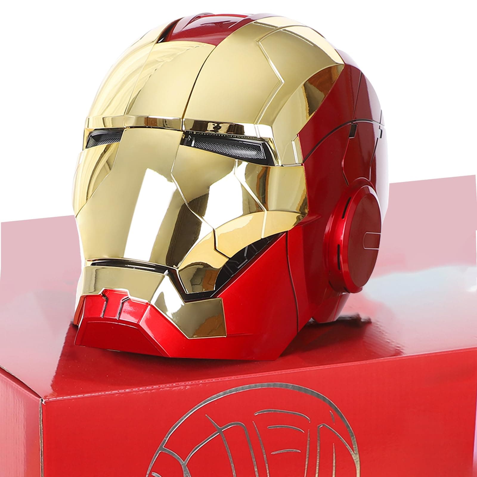 Iron-Man MK 5 Wearable Electronic Helmet - With Voice Control and Remote Control, LED Eyes and Sound Effects, Perfect as Props and Superhero Figure for Adult Collectors, Gift