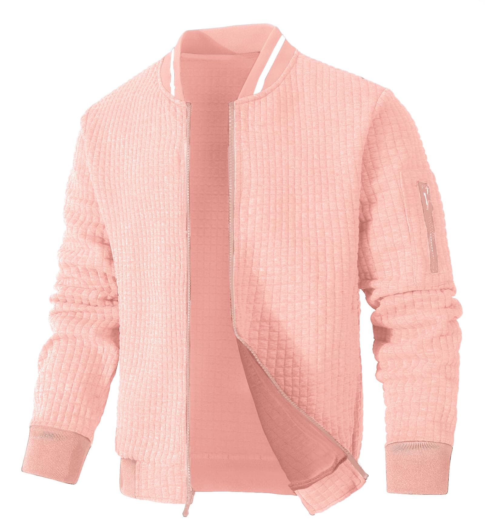 Mens Lightweight Jacket Casual Bomber Jacket Varsity Coat