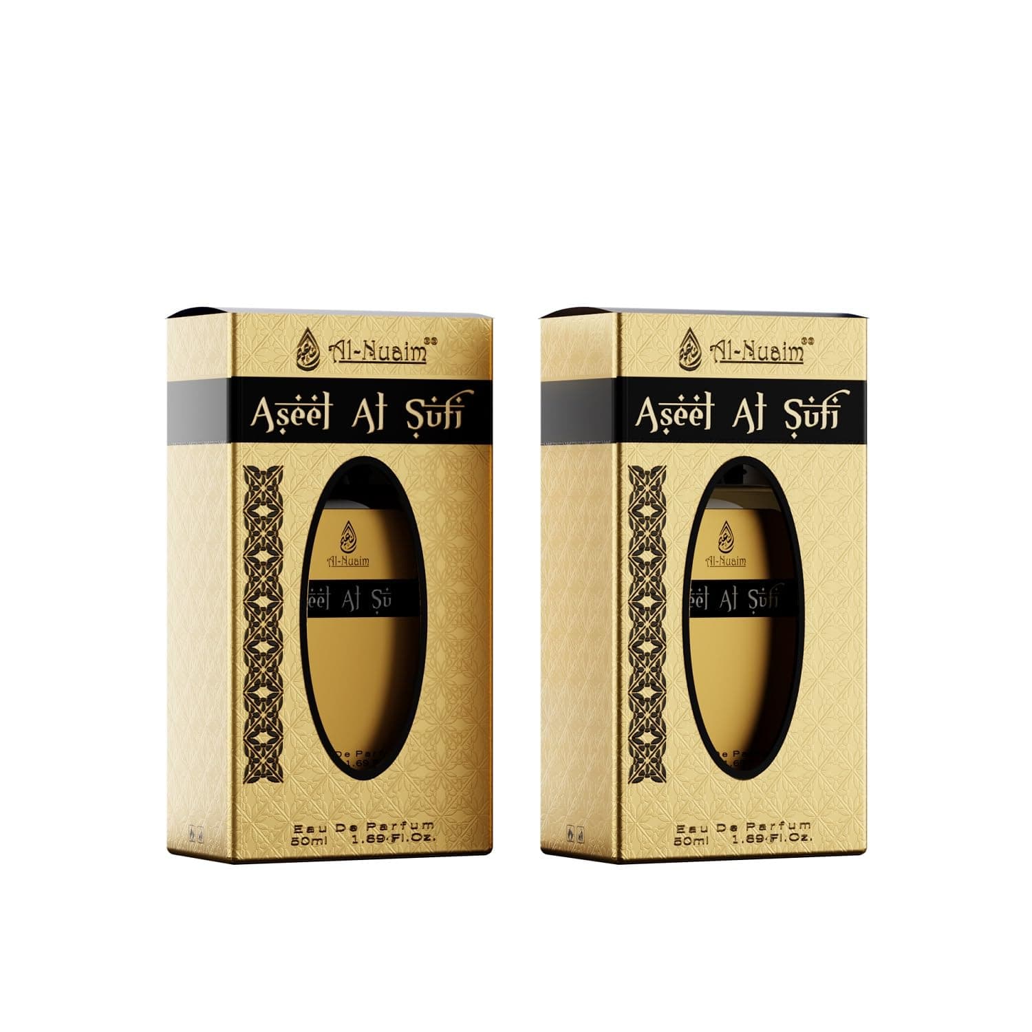 Aseel Al Sufi Eau De Parfum for Men & Women - Pack of 2 (50ml Each) | EDP Perfume | Long Lasting & Luxury Fragrance