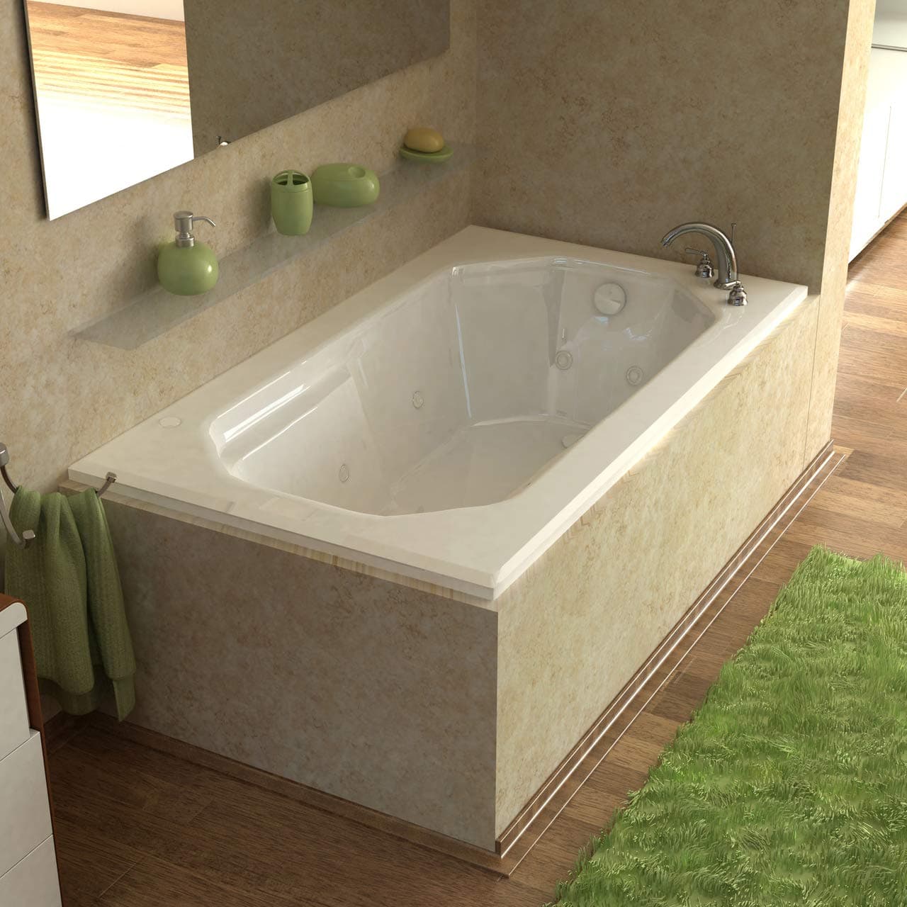 3660MWR Mirage 36 x 60 Rectangular Whirlpool Jetted Bathtub
