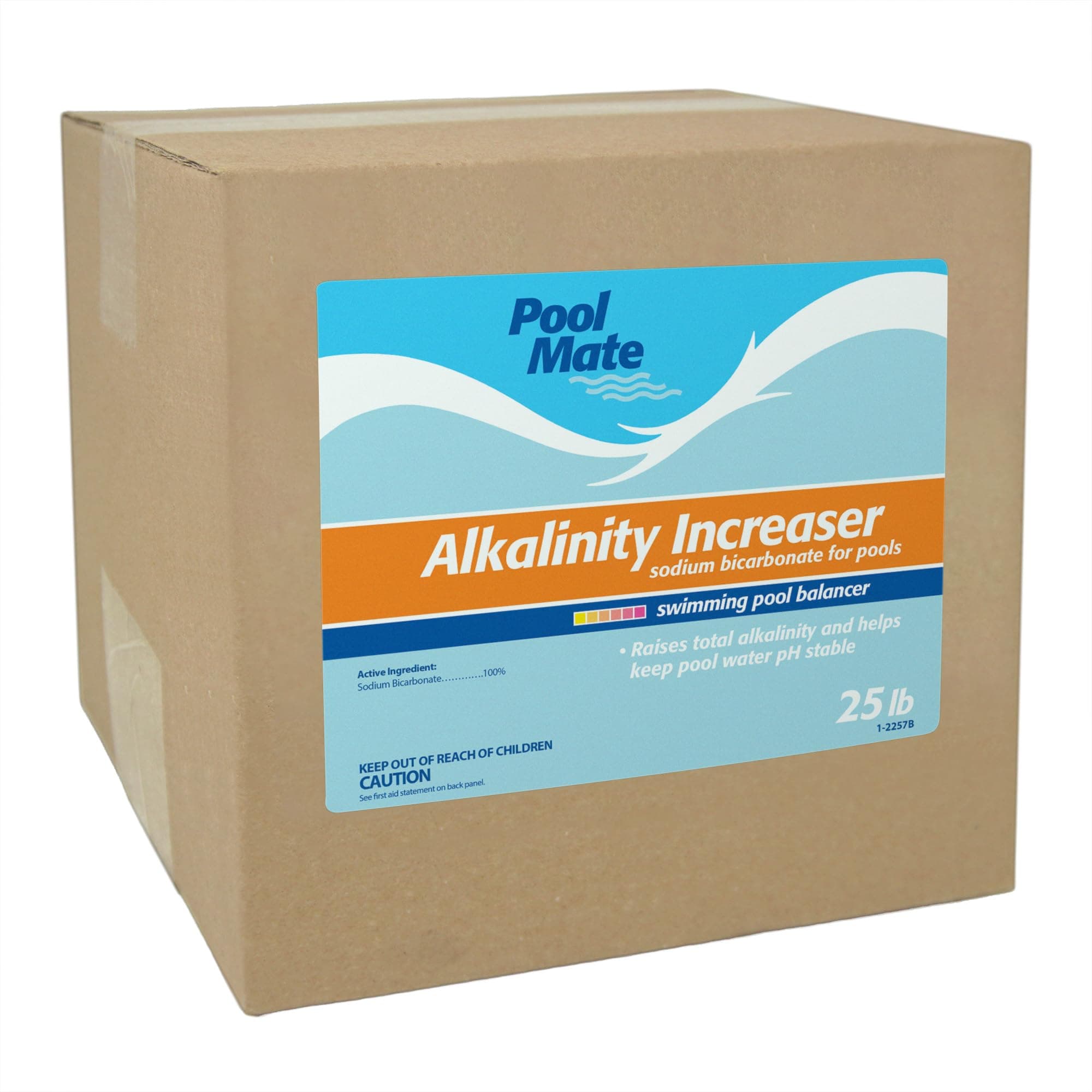 Pool Mate 25-Pounds Premium Alkalinity Increaser for Swimming Pools, 100% Sodium Bicarbonate