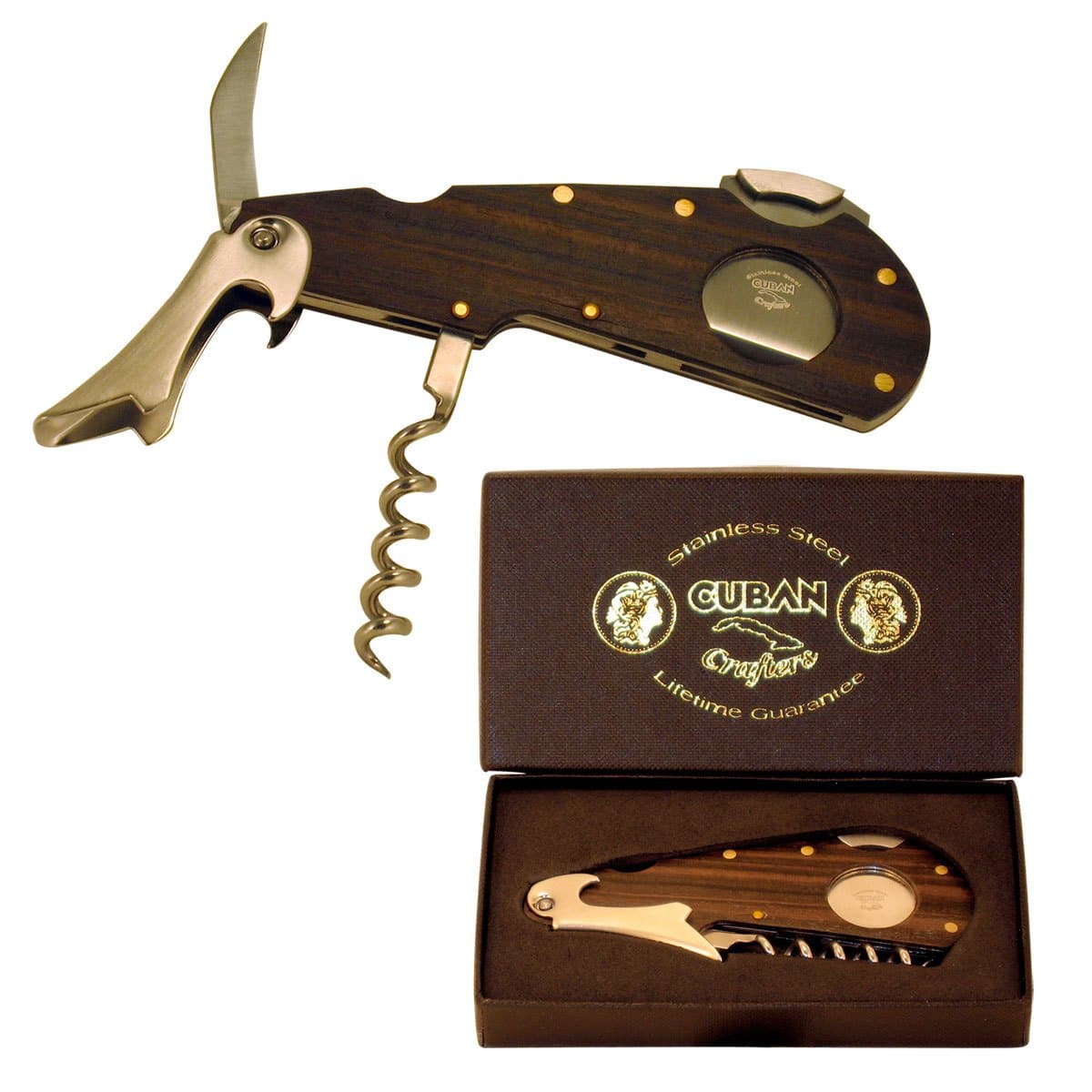Cigar Multi Tool with Wine Opener and Saw Blade