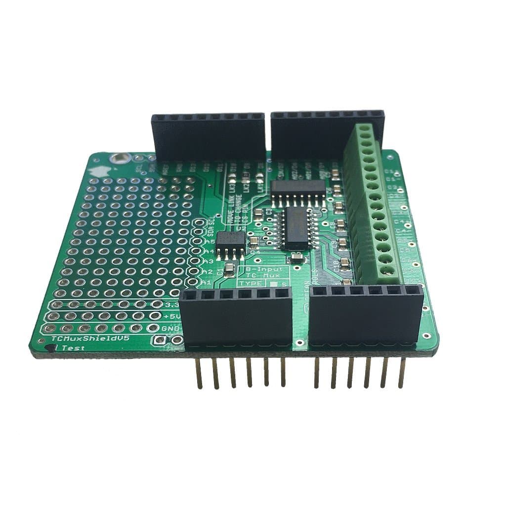 Arduino® Thermocouple Multiplexer Shield (K - MAX31855K) (with Headers)