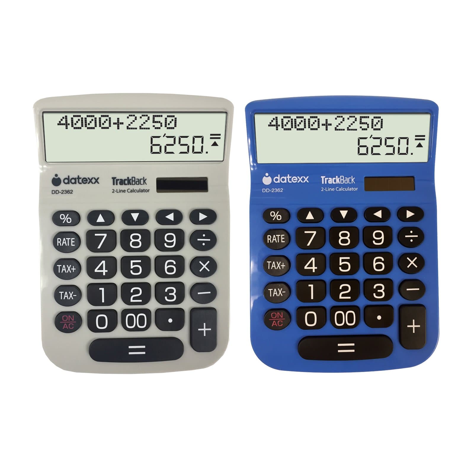 Teledex DTXDD2362 2-Line TrackBack Large Desktop Calculator