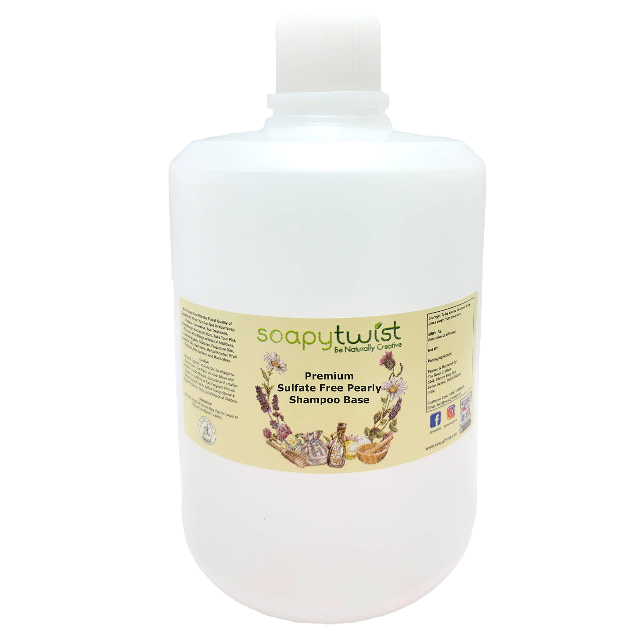 Soapy Twist Sulfate Free Pearly Shampoo Base (750g)