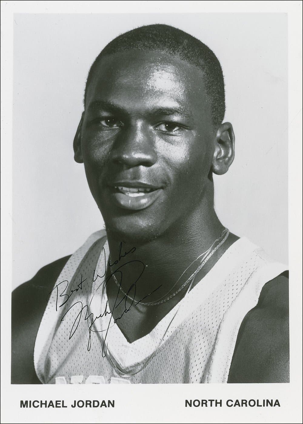 11X8 MICHAEL JORDAN SIGNED AUTOGRAPH REPRINT APPROX SIZE INCHES