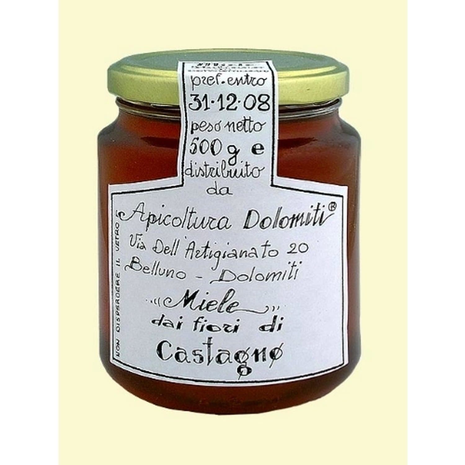 Chestnut Honey 500 gr. - Apiary Dolomiti