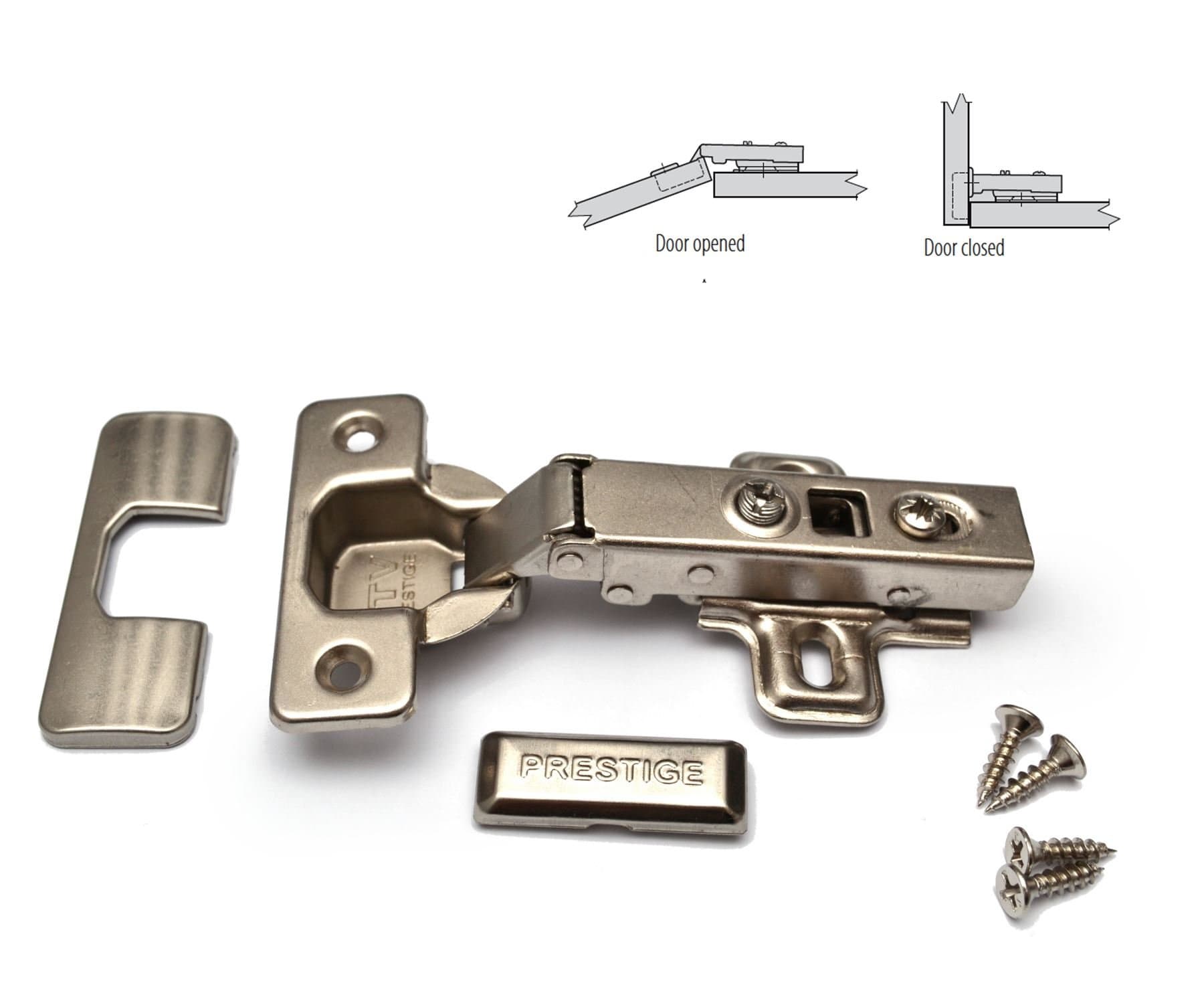 20 x GTV Soft Close 35mm Kitchen Hinge Cabinet Door Plate + Screws