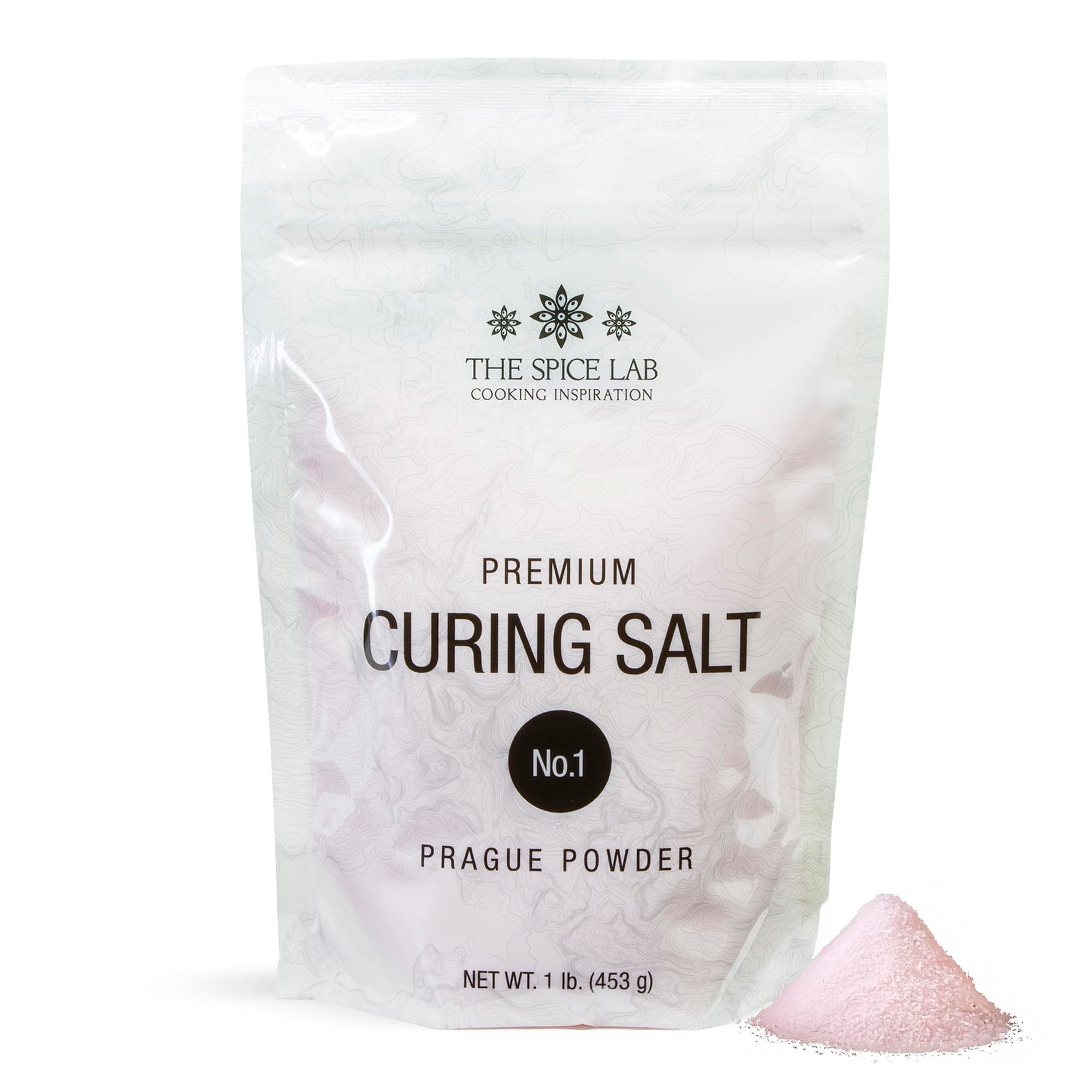 The Spice Lab Curing Salt No. 1 – Pink Prague Powder with 6.25% Sodium Nitrite – Meat Curing Salt for Bacon, Jerky, Brisket & Corned Beef – Made in USA (1 lb)