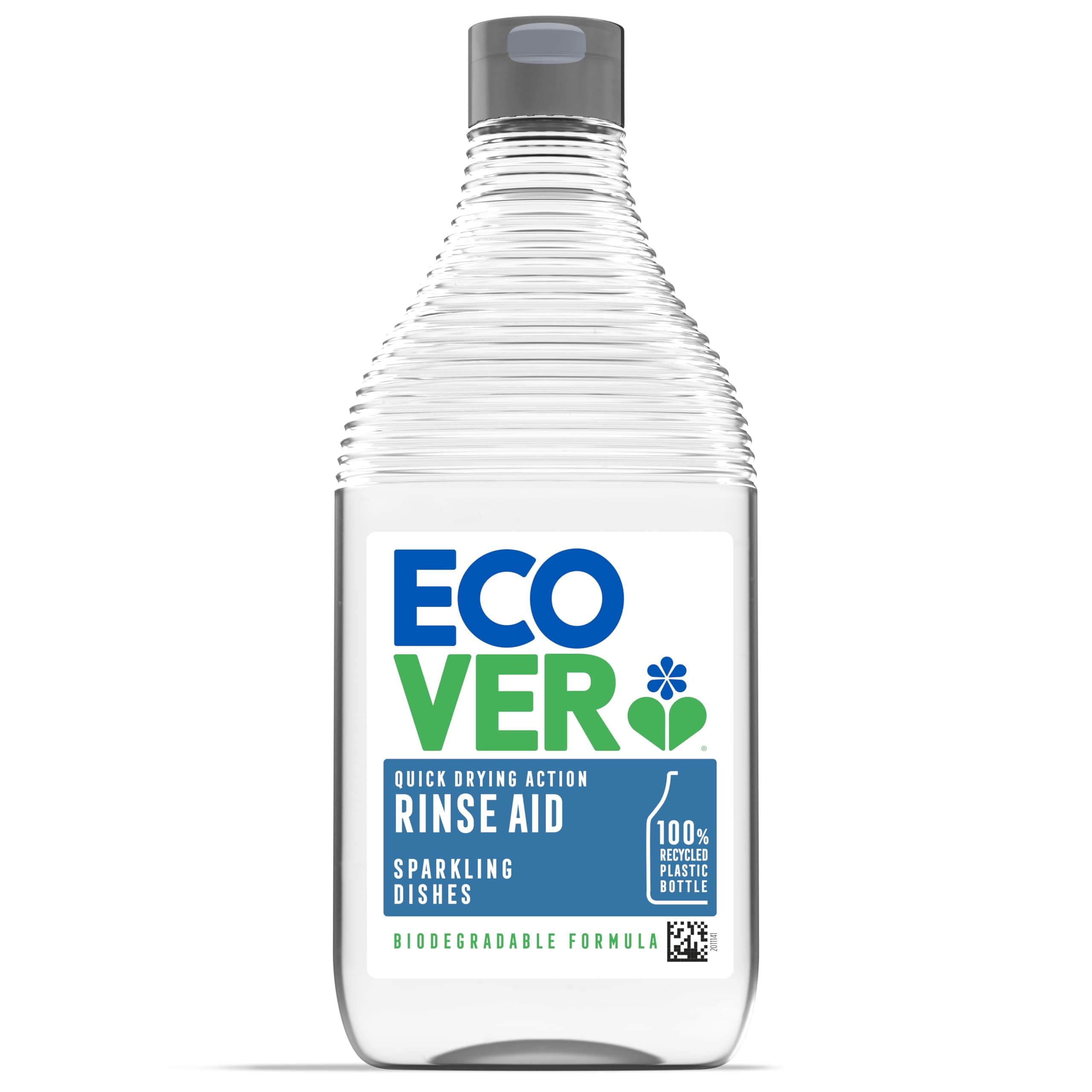 Ecover Dishwasher Rinse Aid, Sparkling Dishes and Quick Drying Action, For The Ultimate Clean, Pack of 1, 450ml