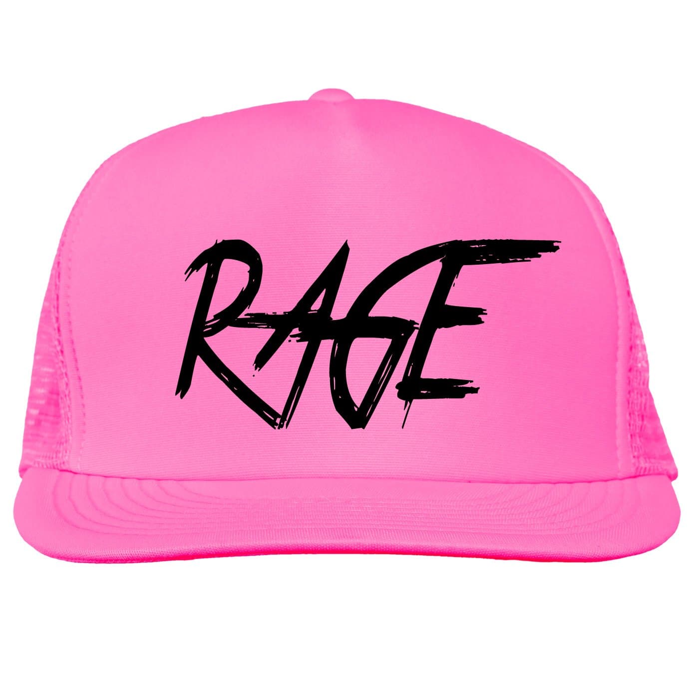 Rage Bright neon Truckers mesh snap Back hat in 6 Bright Colors