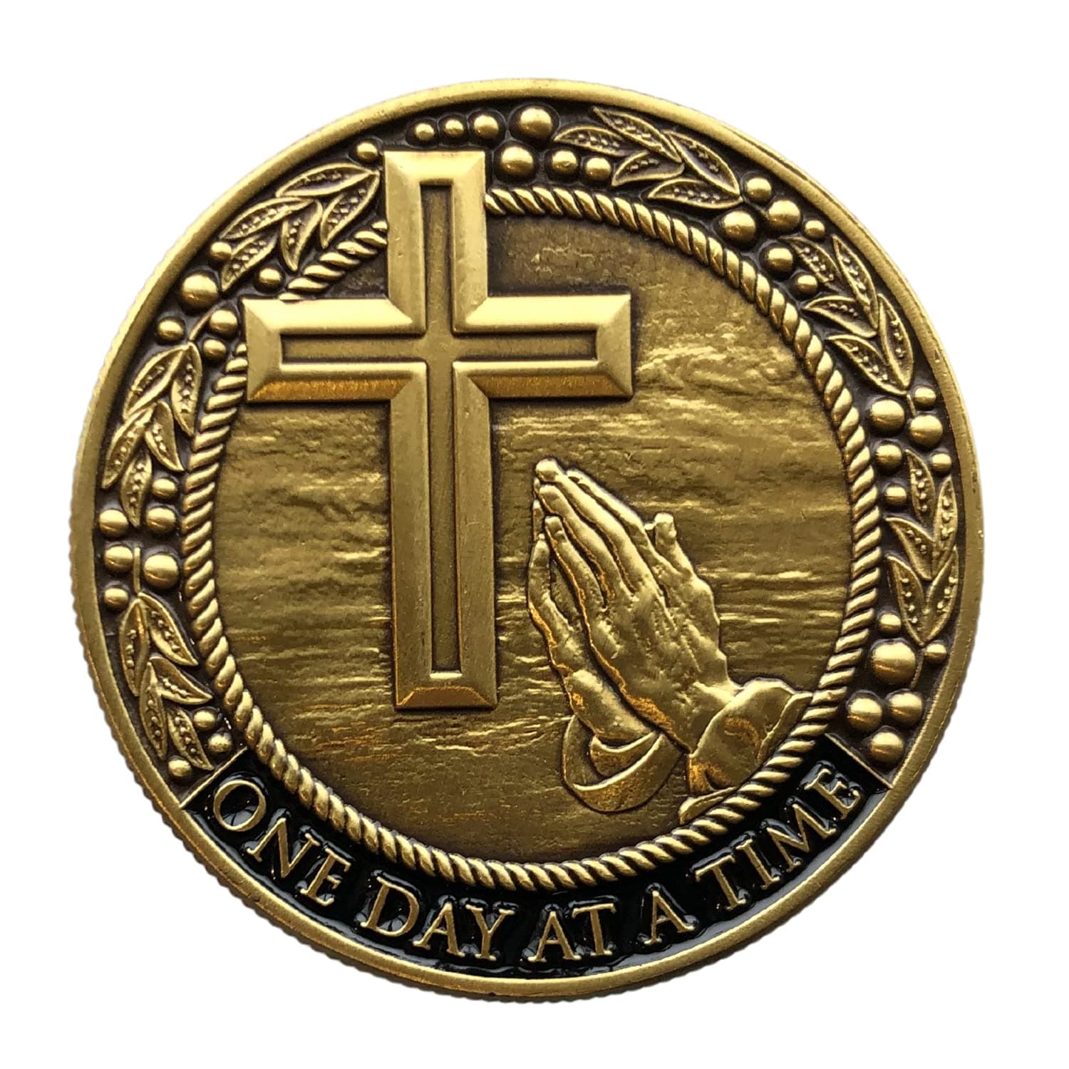 One Day at A Time Serenity Prayer Challenge Coin