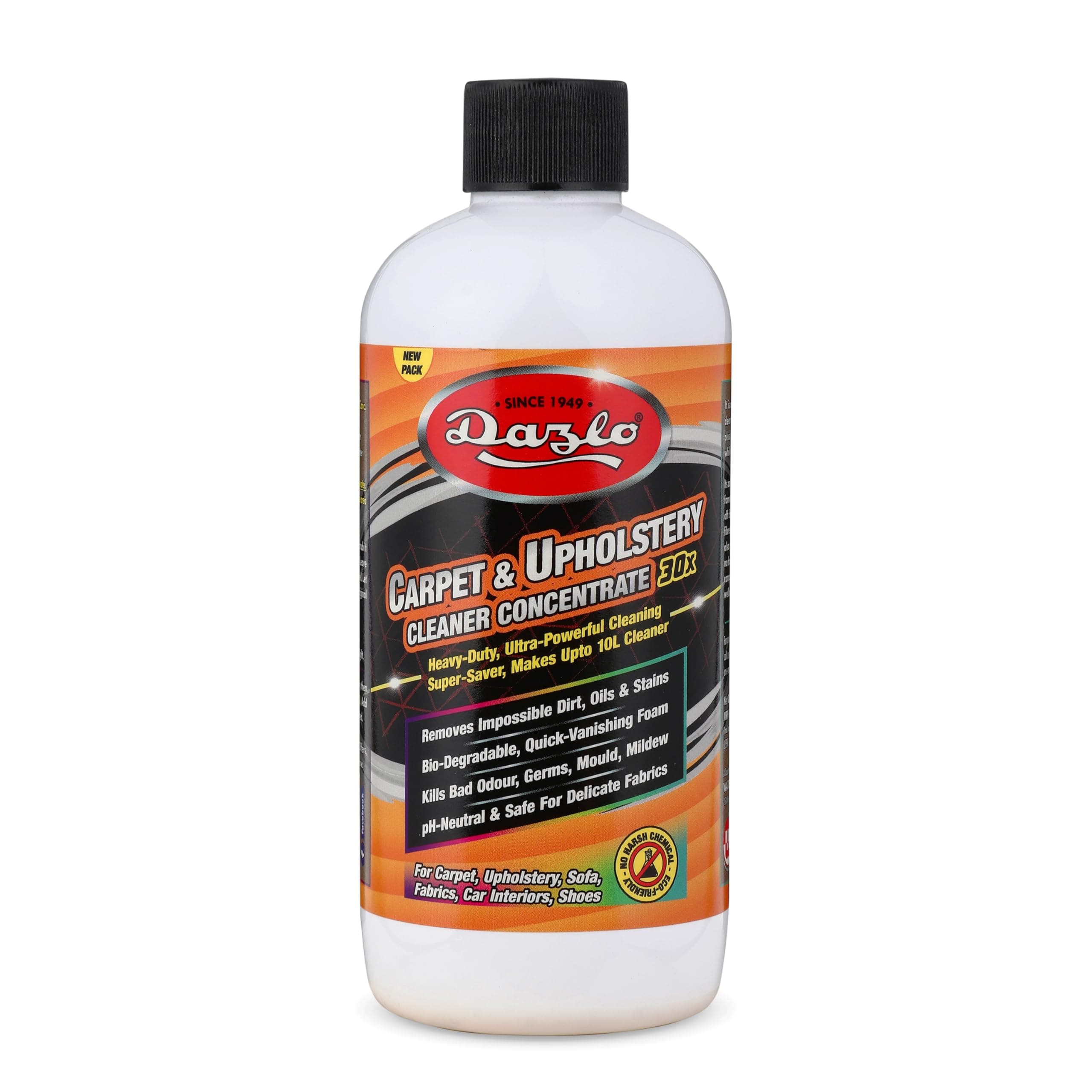 Carpet Upholstery Cleaner Concentrate (330 grams) | Makes 10L Cleaning Solution | Professional Grade Stain Remover For Car Interiors, Seat, Carpet, Roof Headliner, Upholstery, Fabric, Sofa