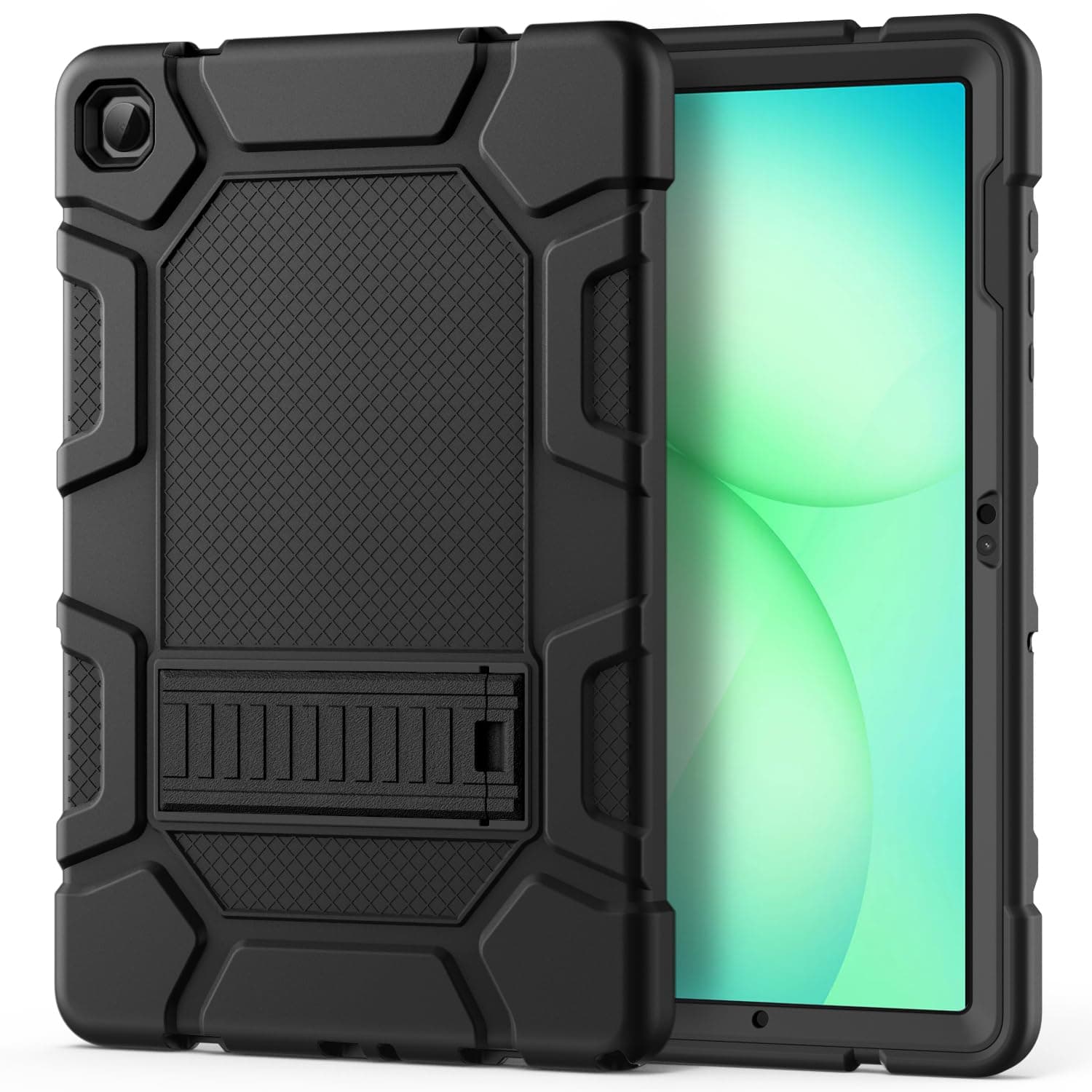 Azzsy Case for Samsung Galaxy Tab A11+/A9+ Plus 11 Inch 2026/2024, Heavy Duty Shockproof Rugged High Impact Protective Case, Black