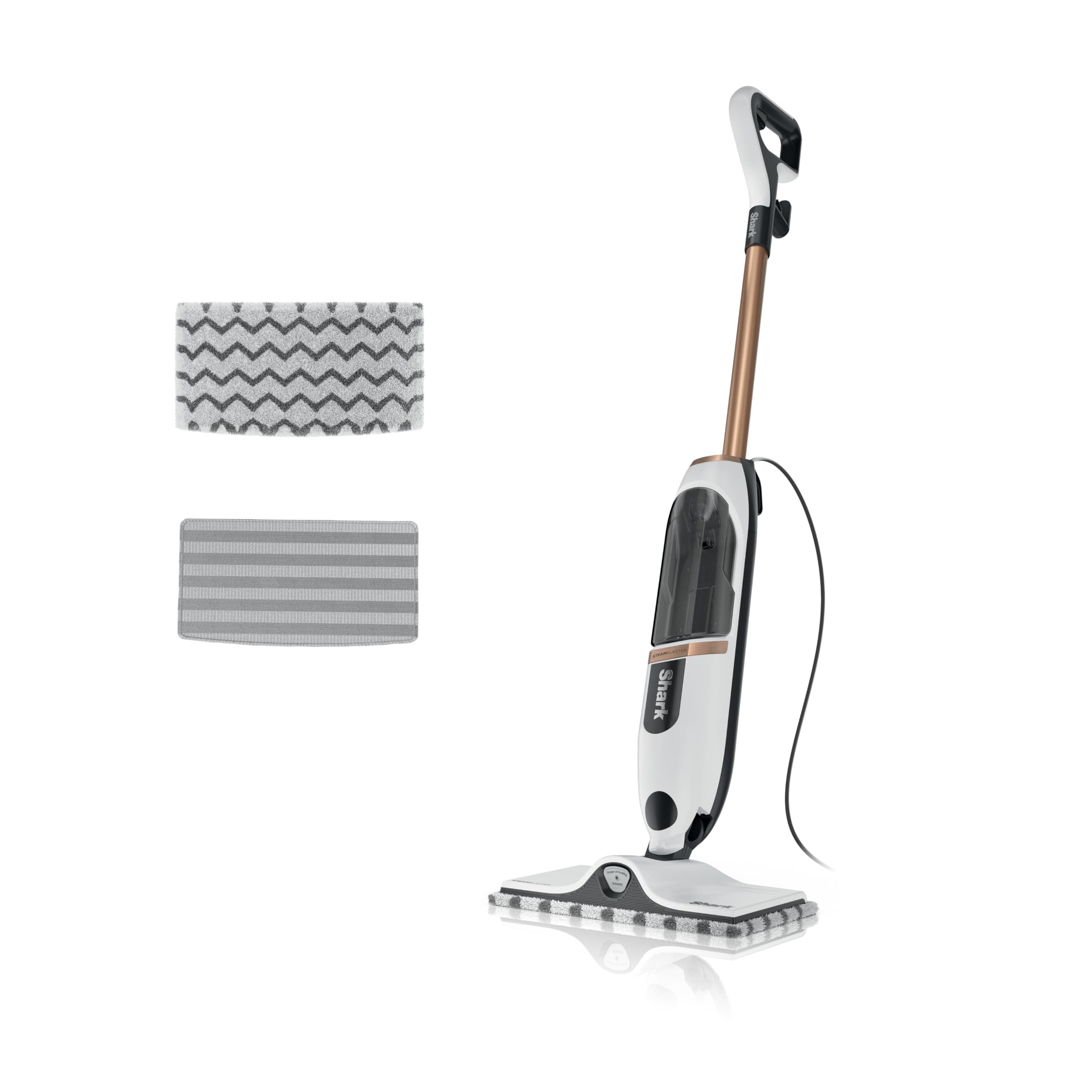 SteamSpot Steam Mop with Steam Blaster Technology, 3 Steam Modes, 2 Washable Pads, XL Removable Water Tank, Lightweight, Steam Cleaner for sealed Hard Floors, Hardwood, Tile, Laminate, S2001