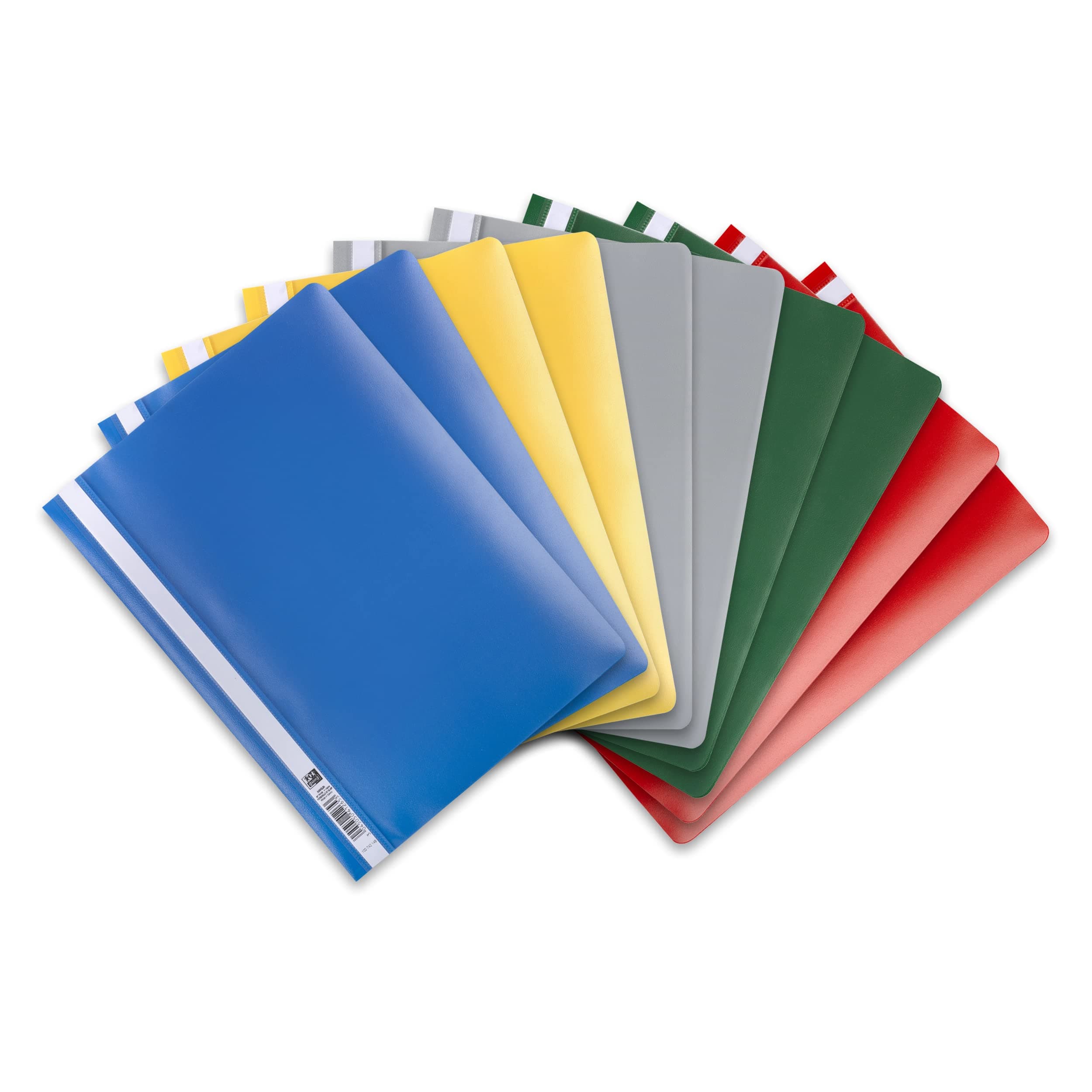 Elba 100742 File Folder A4 Pack of 10 Plastic for Modern 31 x 22,8 x 0,3 cm assorted colours