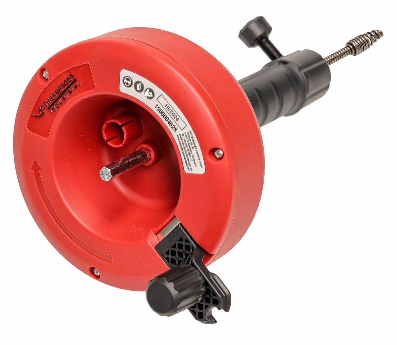 ROTHENBERGER Industrial Pipe Cleaning Spiral 4.5 m Long, clogged drains, Suitable for Drill & Cordless Screwdriver, Drain in Bathroom or Kitchen