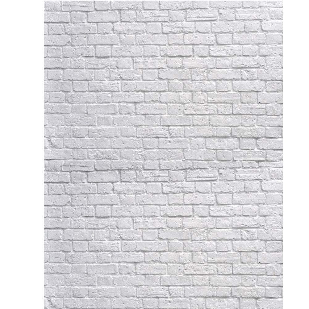 SJOLOON White Brick Wall Backdrop White Brick Photo Backdrop Thin Vinyl Photo...