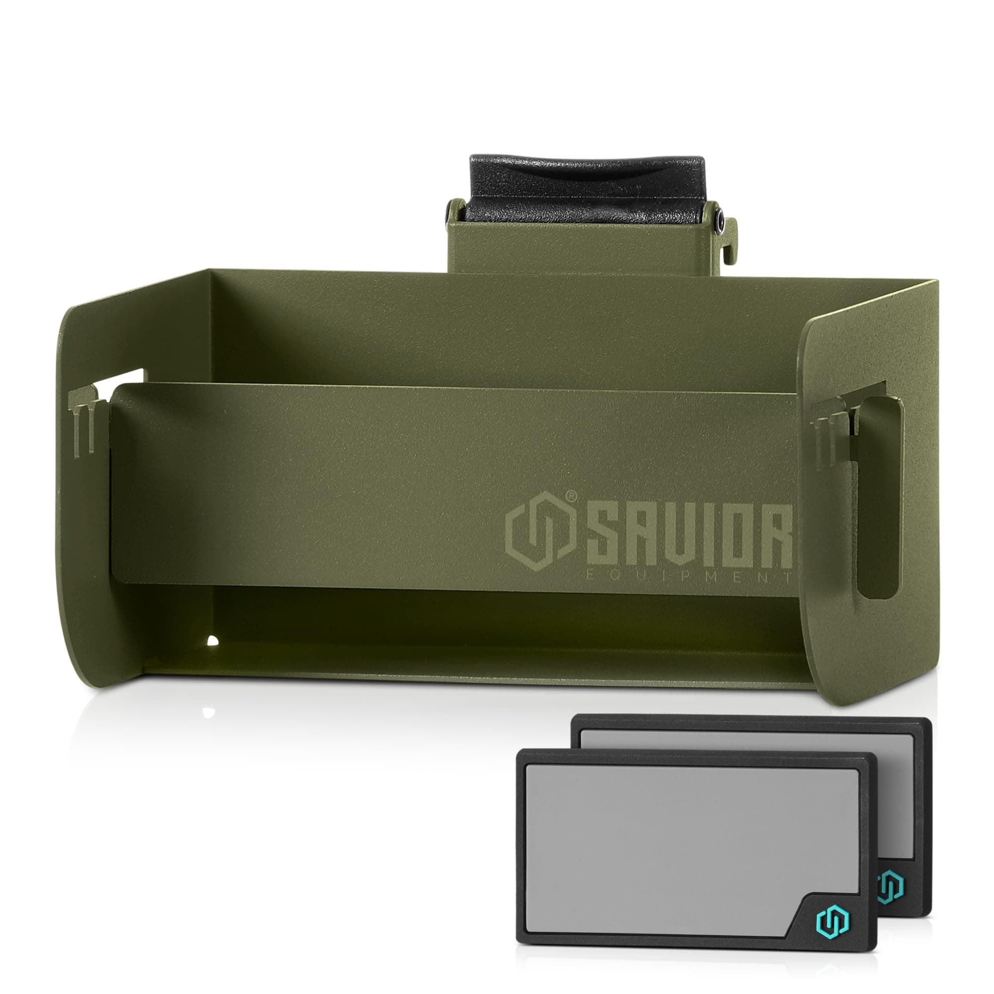 Savior Equipment Wall Rack System Universal Magazine Rack Holder Slat Wall Mount Display Organizer Hanger, Adjustable to Fit Most 9MM .45 Pistol 5.56 .308 Rifle Mags, Heavy-Duty Steel Construction