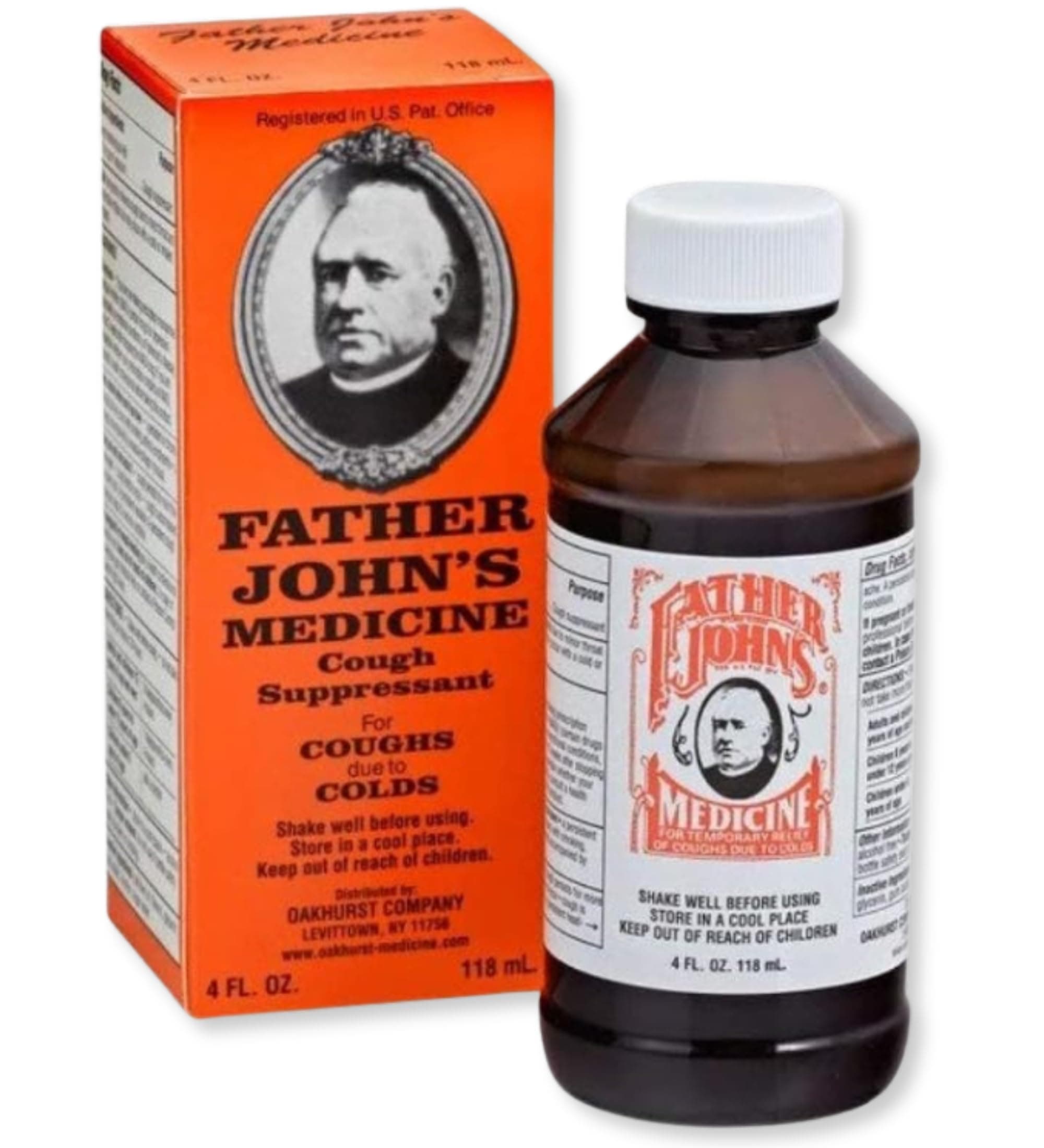 FATHER JOHN'S Medicine Cough Suppressant, 4 Oz (2 Pack)