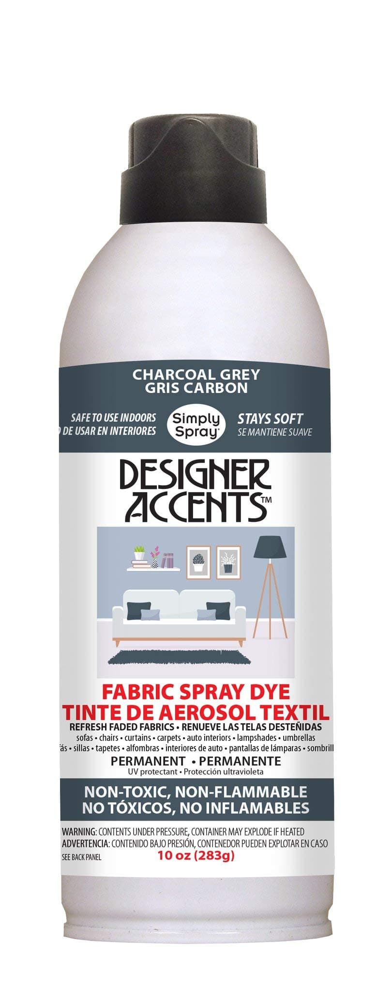 Simply Spray Upholstery Spray Paint - CHARCOAL GREY
