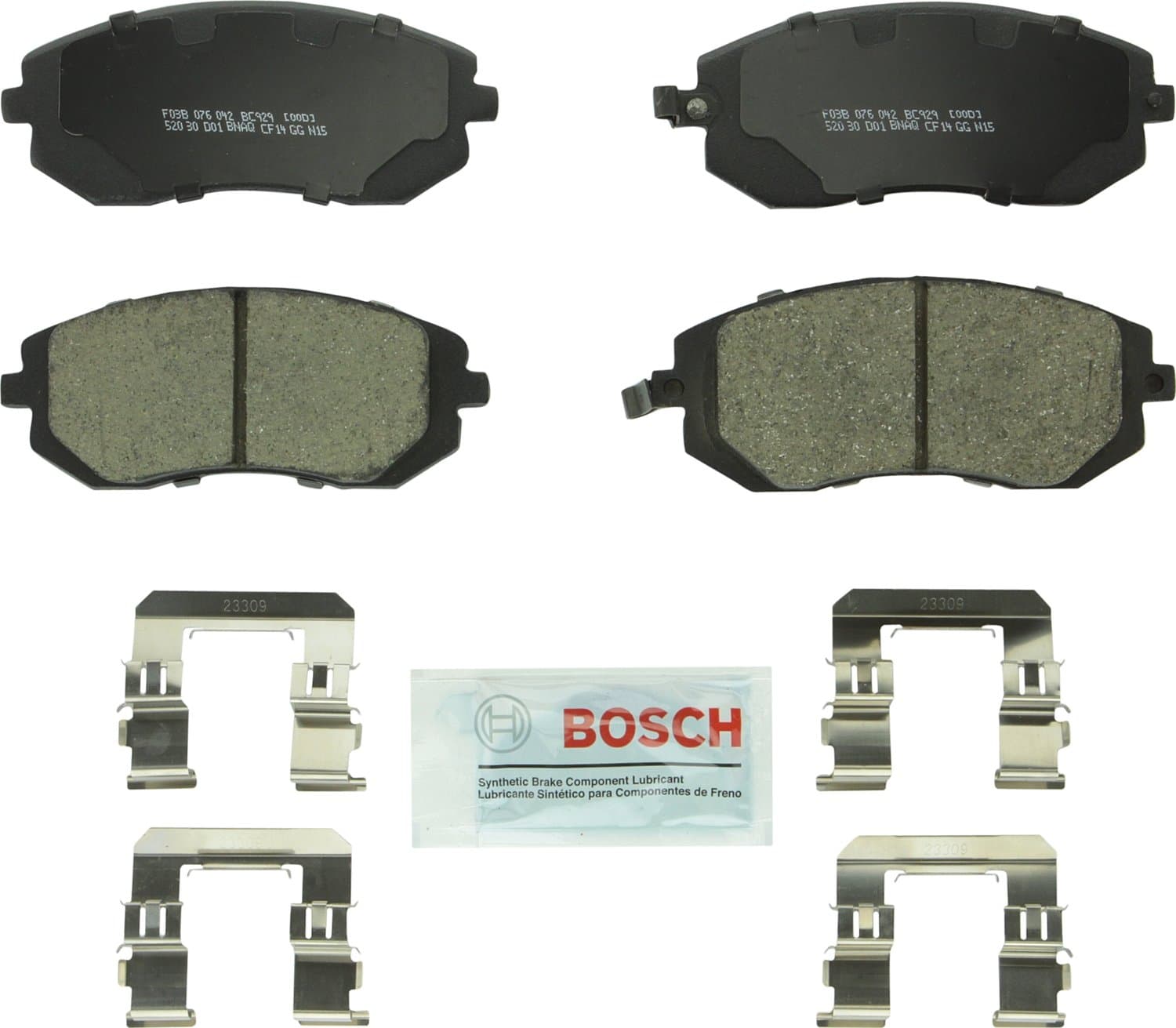 BC929 QuietCast Premium Ceramic Disc Brake Pad Set - Compatible with Select Saab 9-2X; Subaru Baja, Forester, Impreza, Legacy, Outback, WRX; FRONT