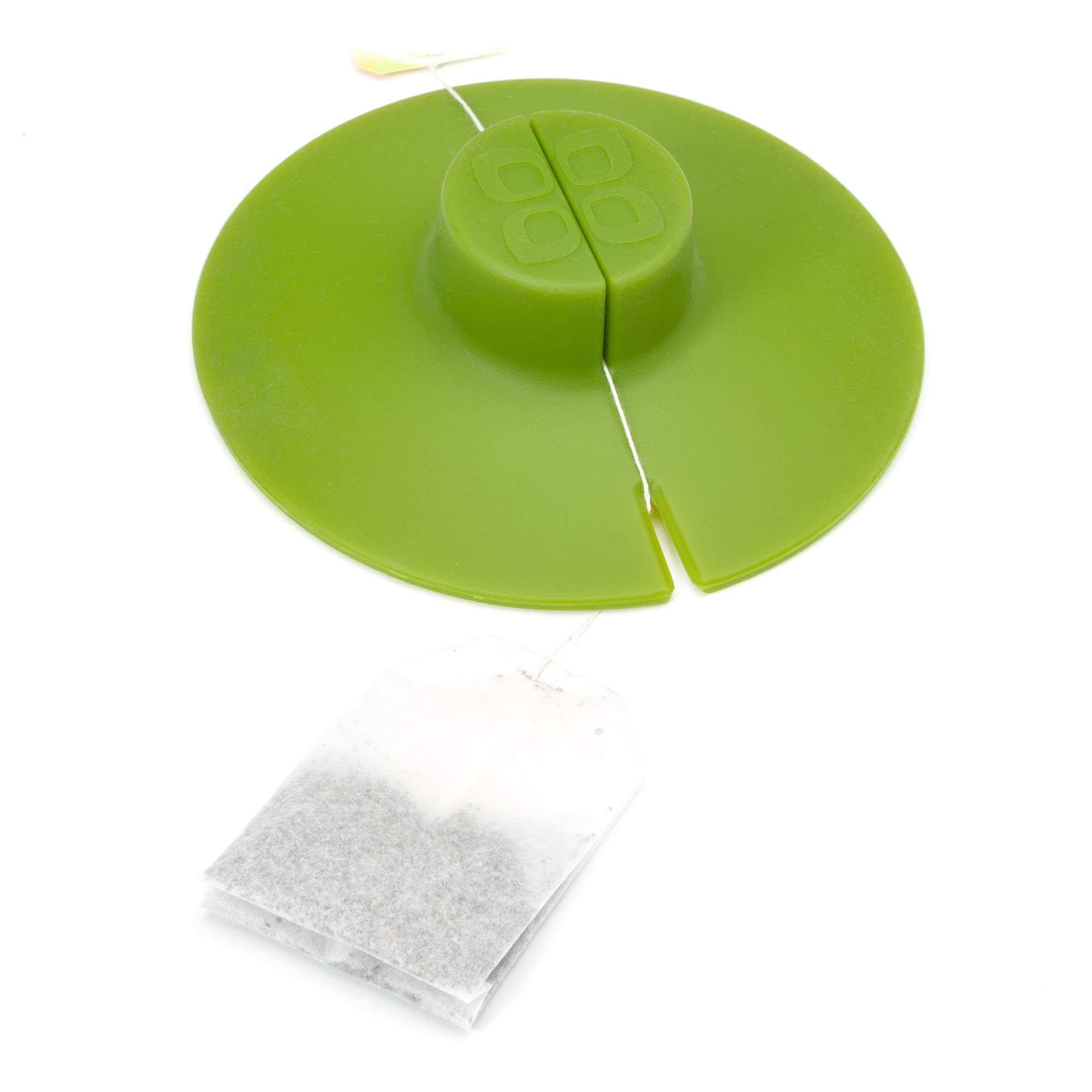 Buddy Silicone Tea Bag Holder, Easy to Use and Mess-Free, Dishwasher Safe, 4.25-Inch, Green