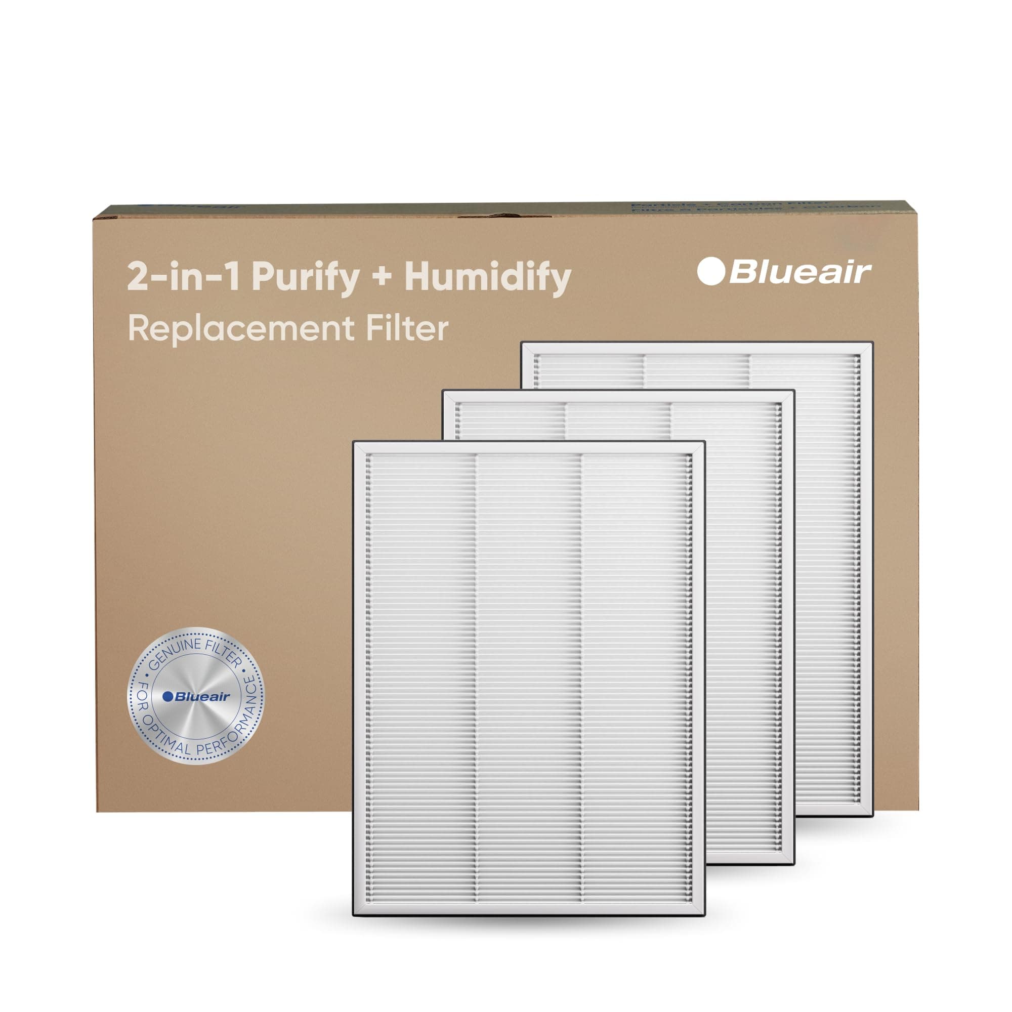 BLUEAIR GENUINE DH3i Particle Filter, Official Replacement for 2-in-1 Purify + Humidify Air Purifier, Certified to Capture Pollen, Dust, Pet Dander for Clean Air - Compatible with model DH3i