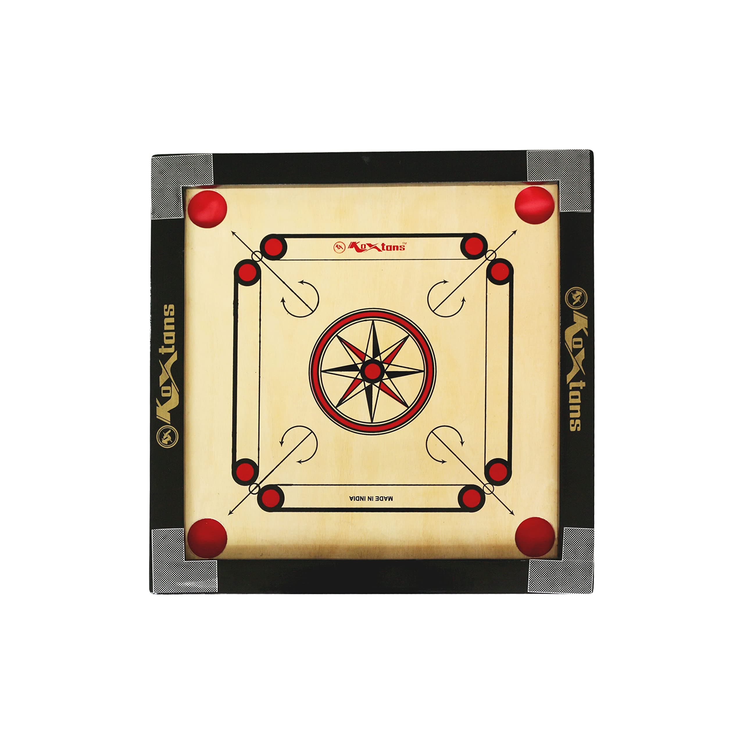 Carrom Board Small 1.5" Border (Economy), Brown