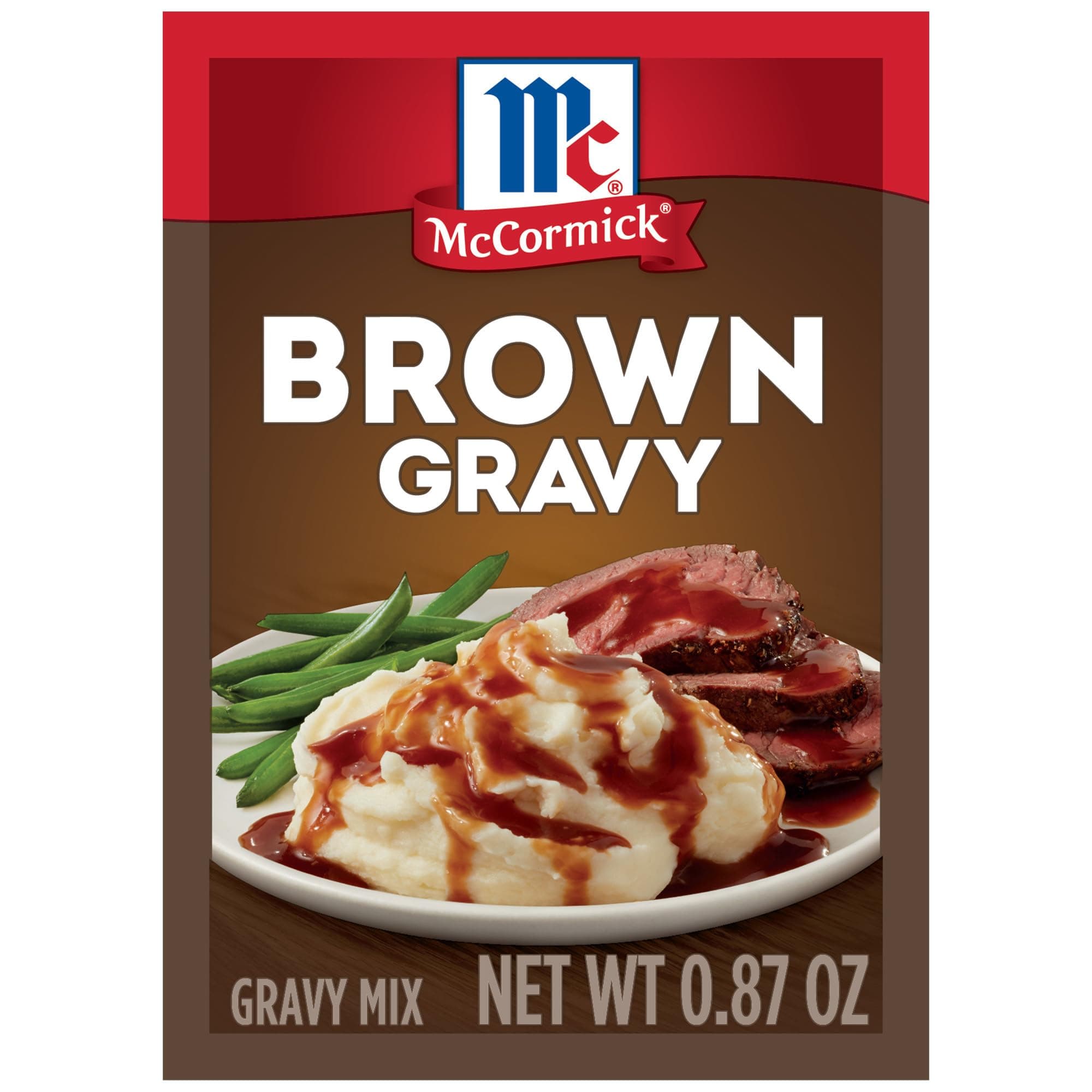 McCormick Brown Gravy Mix Seasoning Packet, 0.87 oz