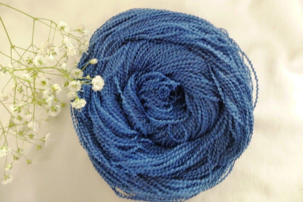 Royal Blue Fingering Lace Boucle Textured Craft Yarn