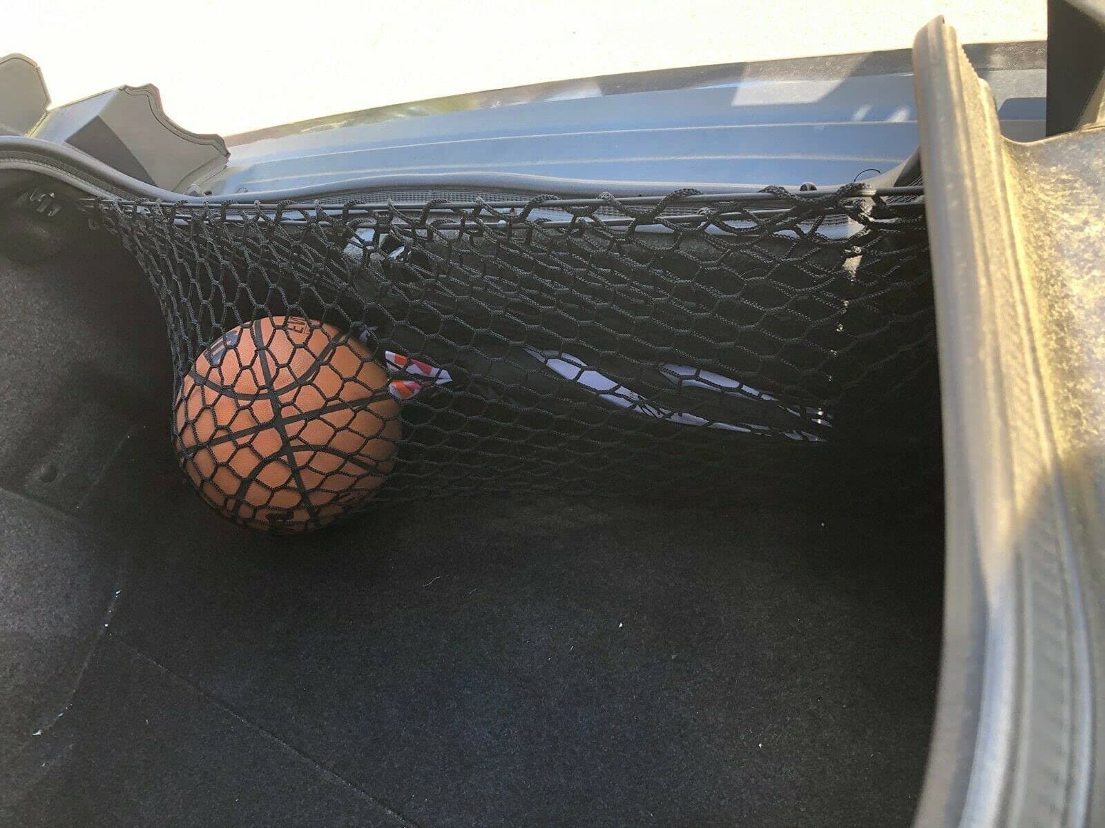 Trunk Organizer Cargo Net for Dodge Challenger 2008-2023 - Envelope Style Cargo Net for Coupe - Premium Mesh Car Trunk Organizer Vehicle Carrier Storage – Compatible with Challenger