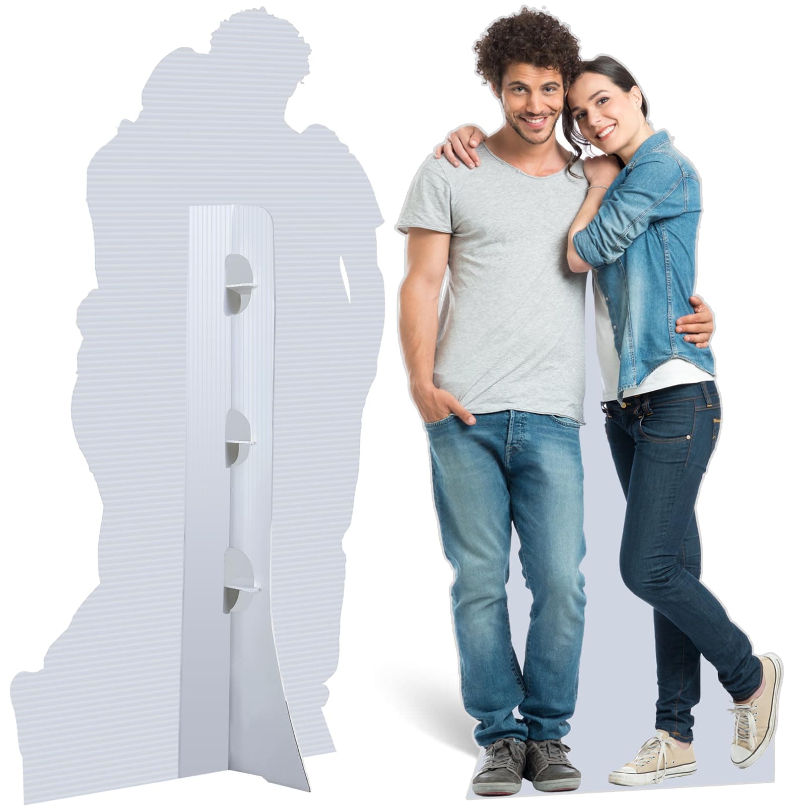 Custom Life-Size Cardboard Cutout, Personalized Stand-up Cutouts, Upload Your Photo, Up to 6 ft, 5 Sizes Optional for Birthday, Party and Events