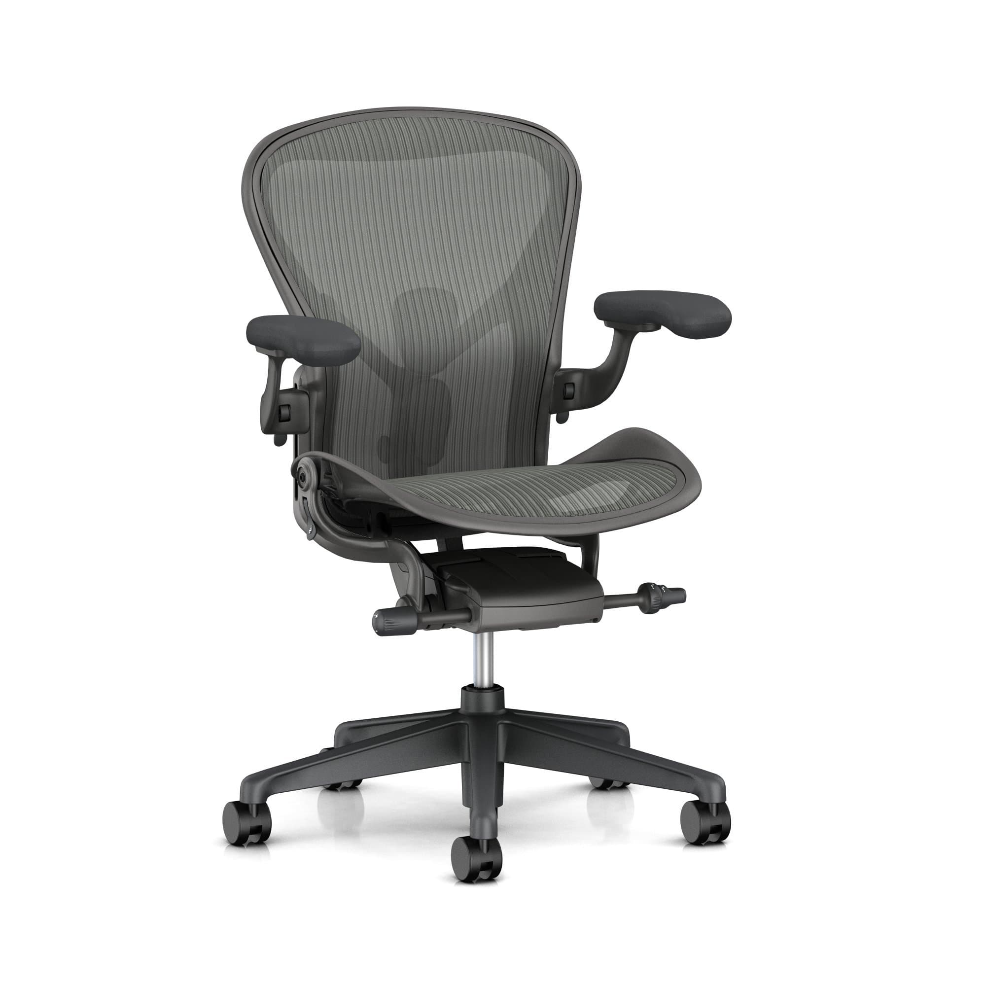 Herman Miller Aeron Ergonomic Chair - Size C, Carbon