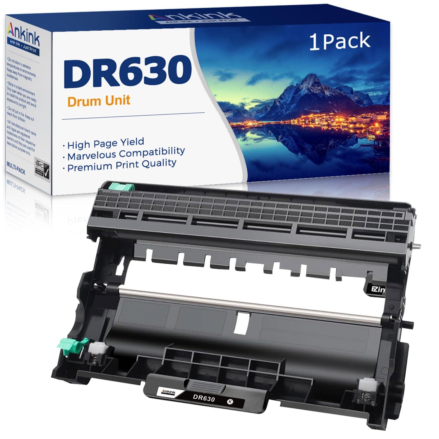Ankink DR630 Compatible Drum Unit (Not Toner) Replacement for Brother DR-630 DR660 660 for MFC-L2700DW L2720DW L2740DW HL-L2300D L2320D L2340DW L2360DW L2380DW DCP-L2540DW Laser Printer,1 Pack