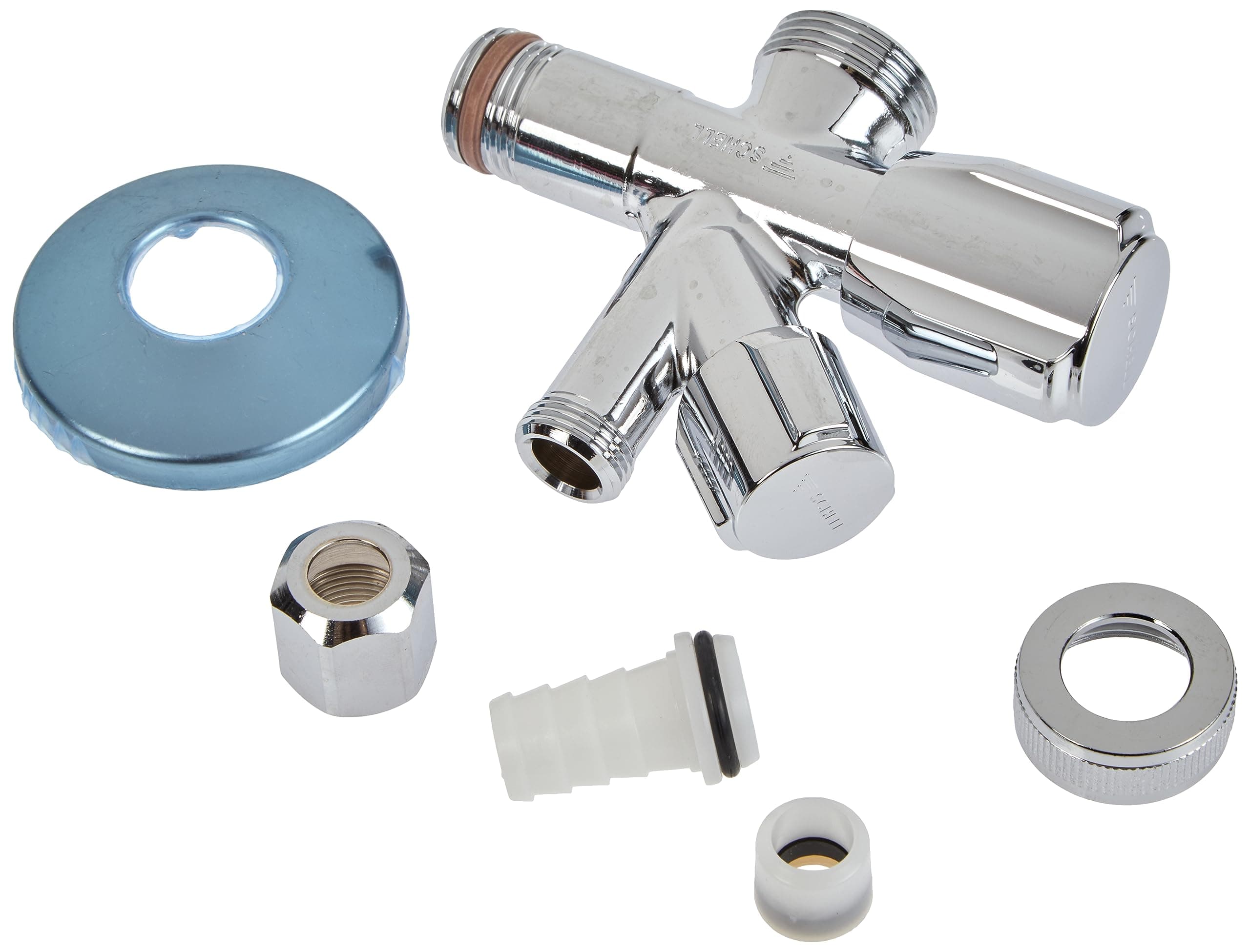 PA2850IA Comfort 1/2" chrome-plated combination angle valve with backflow preventer