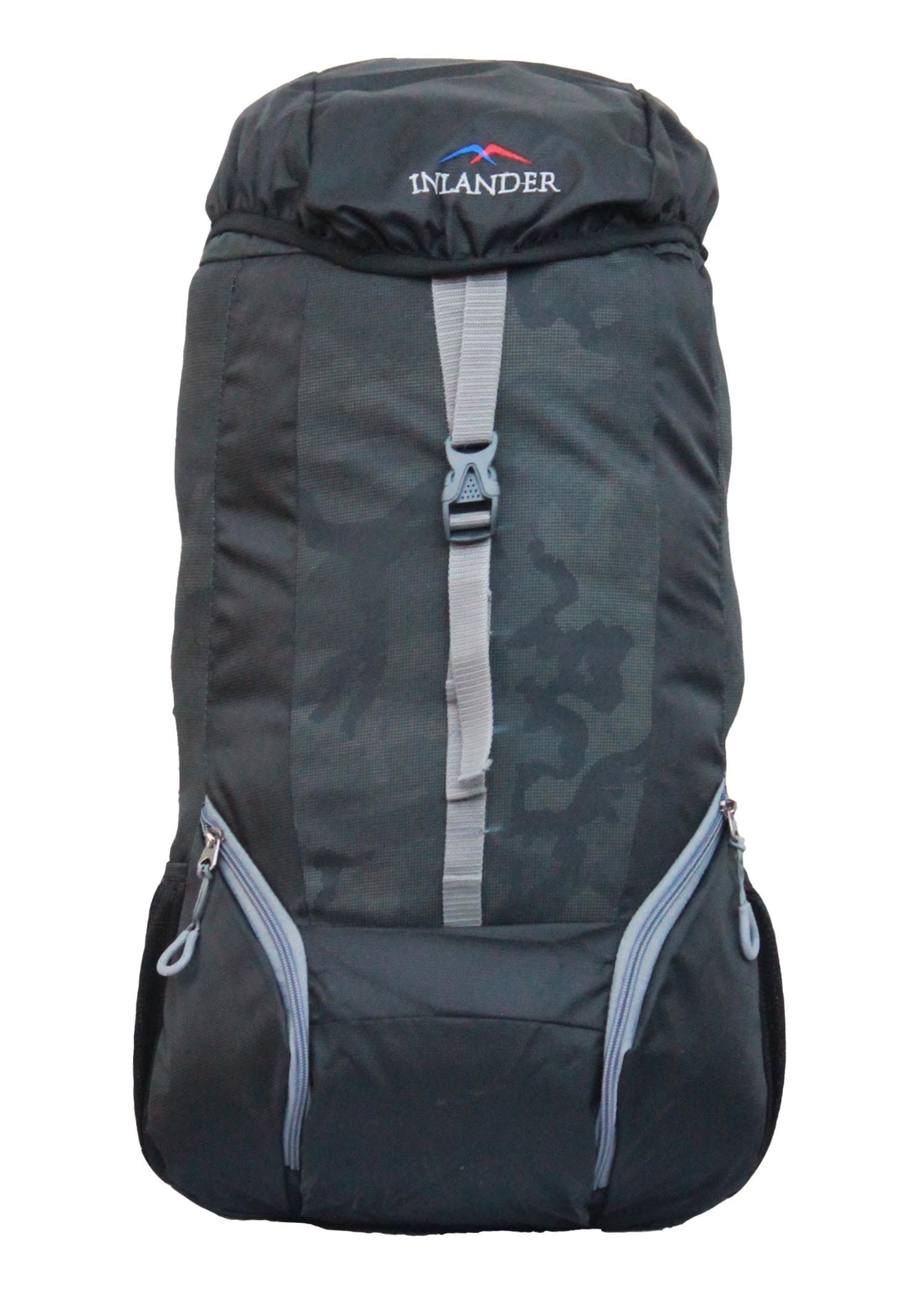 INLANDER 1011-1 Black Rucksack Daypack Backpack Bag for Travel Hiking Trekking & Camping for Men & Women