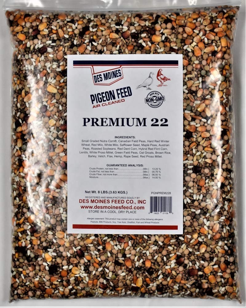Premium 22 Pigeon Mix (13.25%) 8 lbs