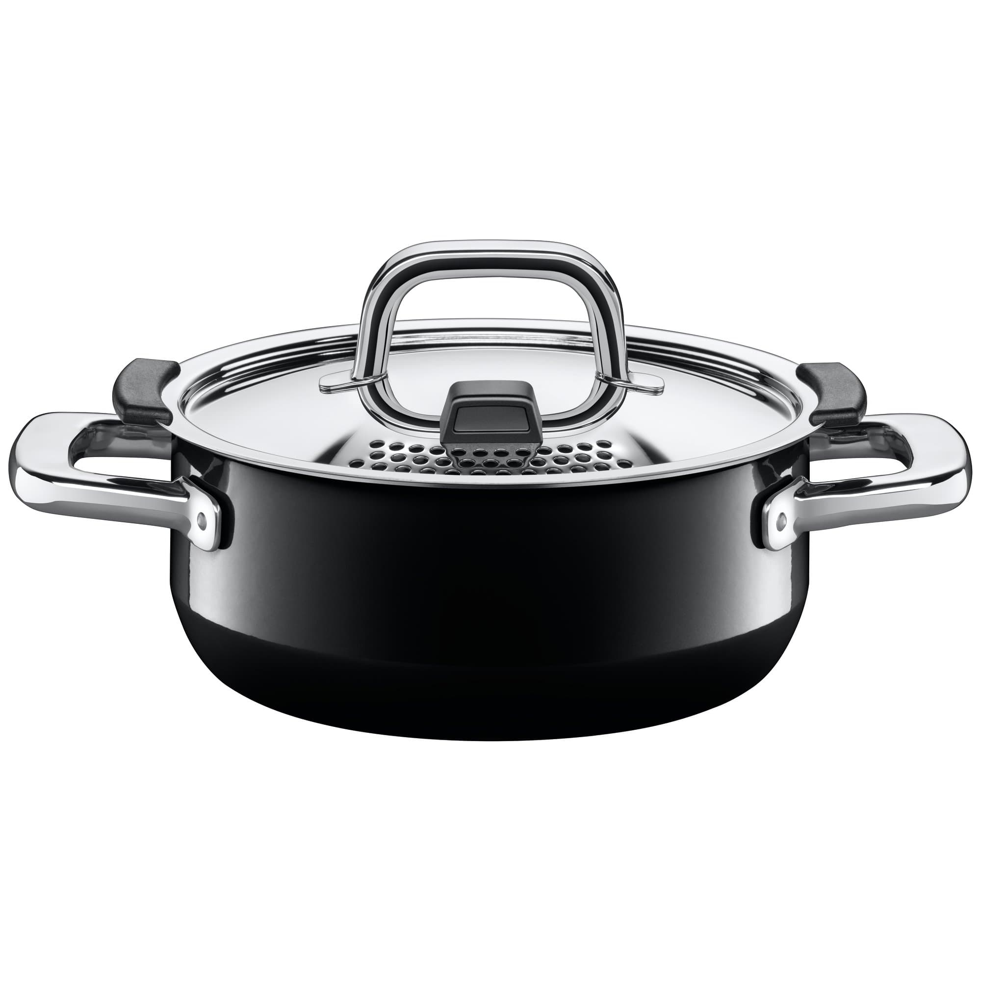 Silit Nature Silargan Functional Ceramic Control Lid Pot, 32 x 27 x 16.5 cm, Black