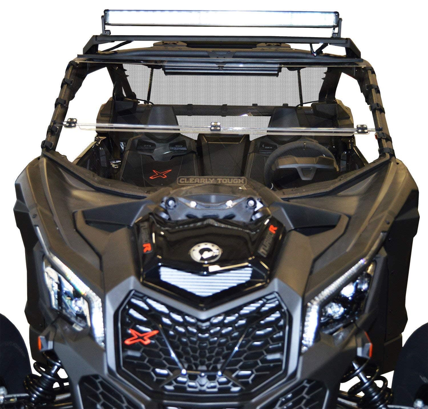 Can Am Maverick X3 Full Folding Windshield by Clearly Tough | Scratch Resistant | True Full to Half Windshield | Premium Lexan MR10 w/ Hard Coat | Proudly Made in America!