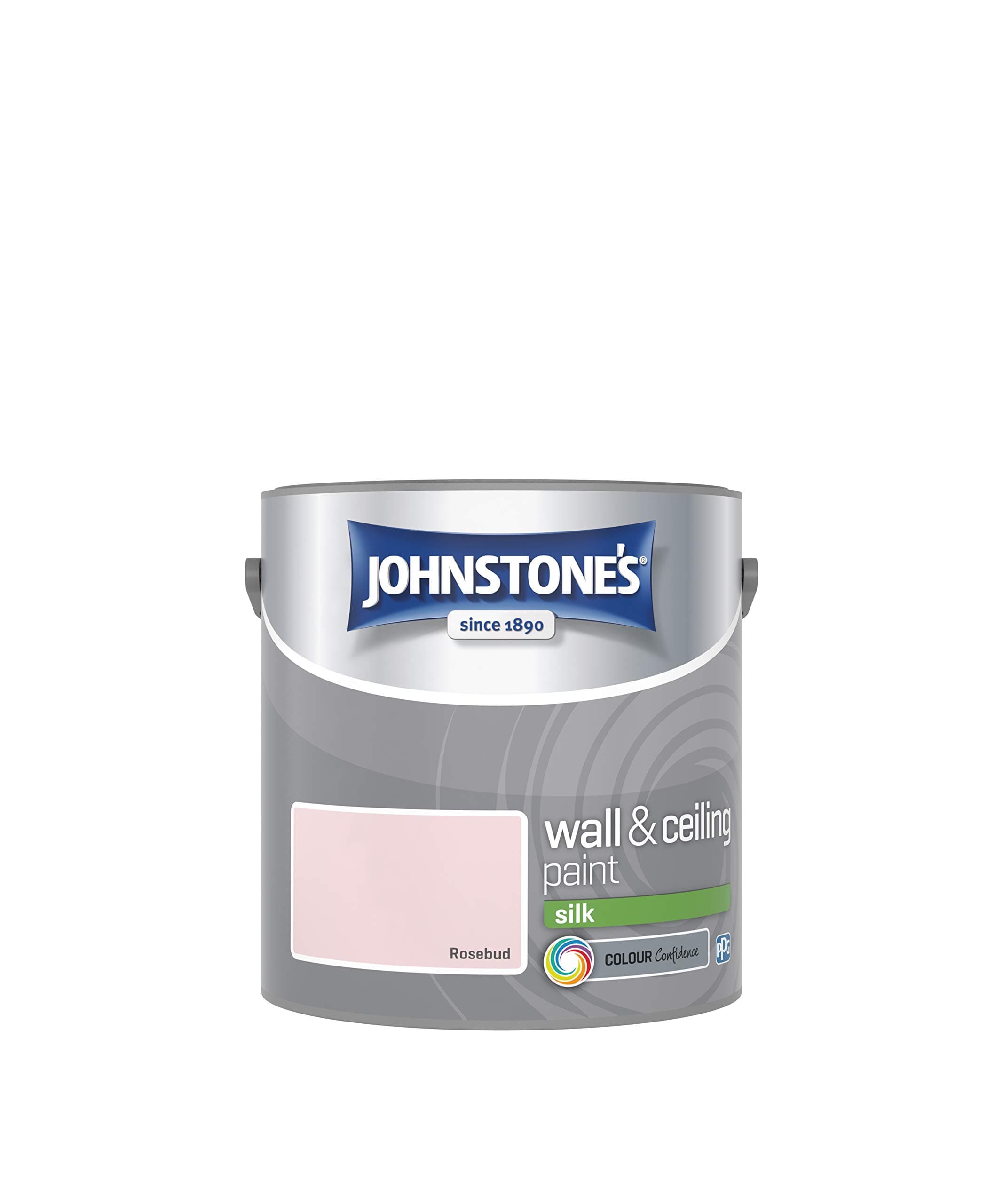 Johnstone's - Wall & Ceiling Paint - Rosebud - Silk Finish - Emulsion Paint - Fantastic Coverage - Easy to Apply - Dry in 1-2 Hours - 12m2 Coverage per Litre - 2.5L